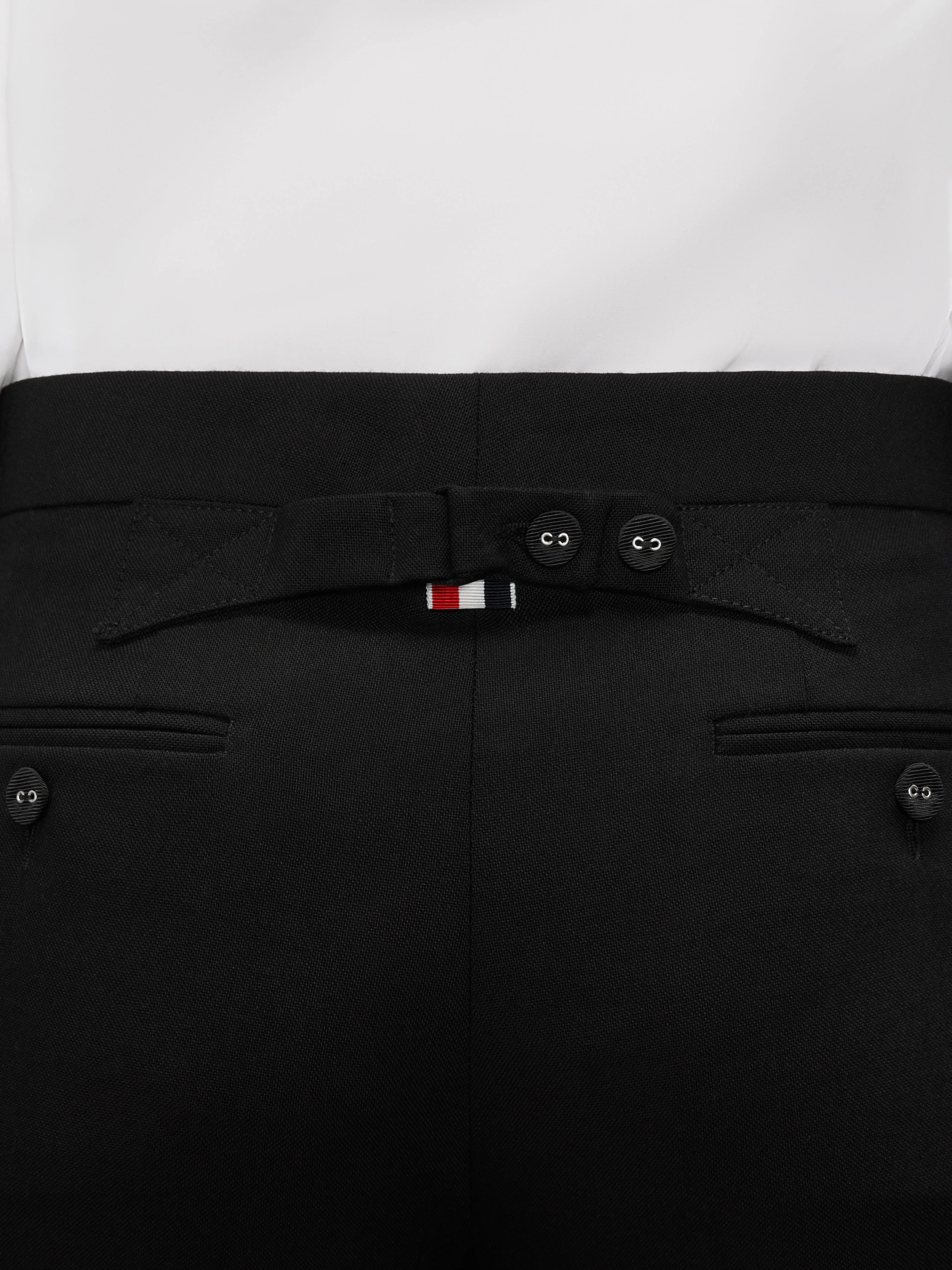 HOPSACK SUITING LOWRISE CROPPED TROUSER sold by Thom Browne product image thumbnail 5