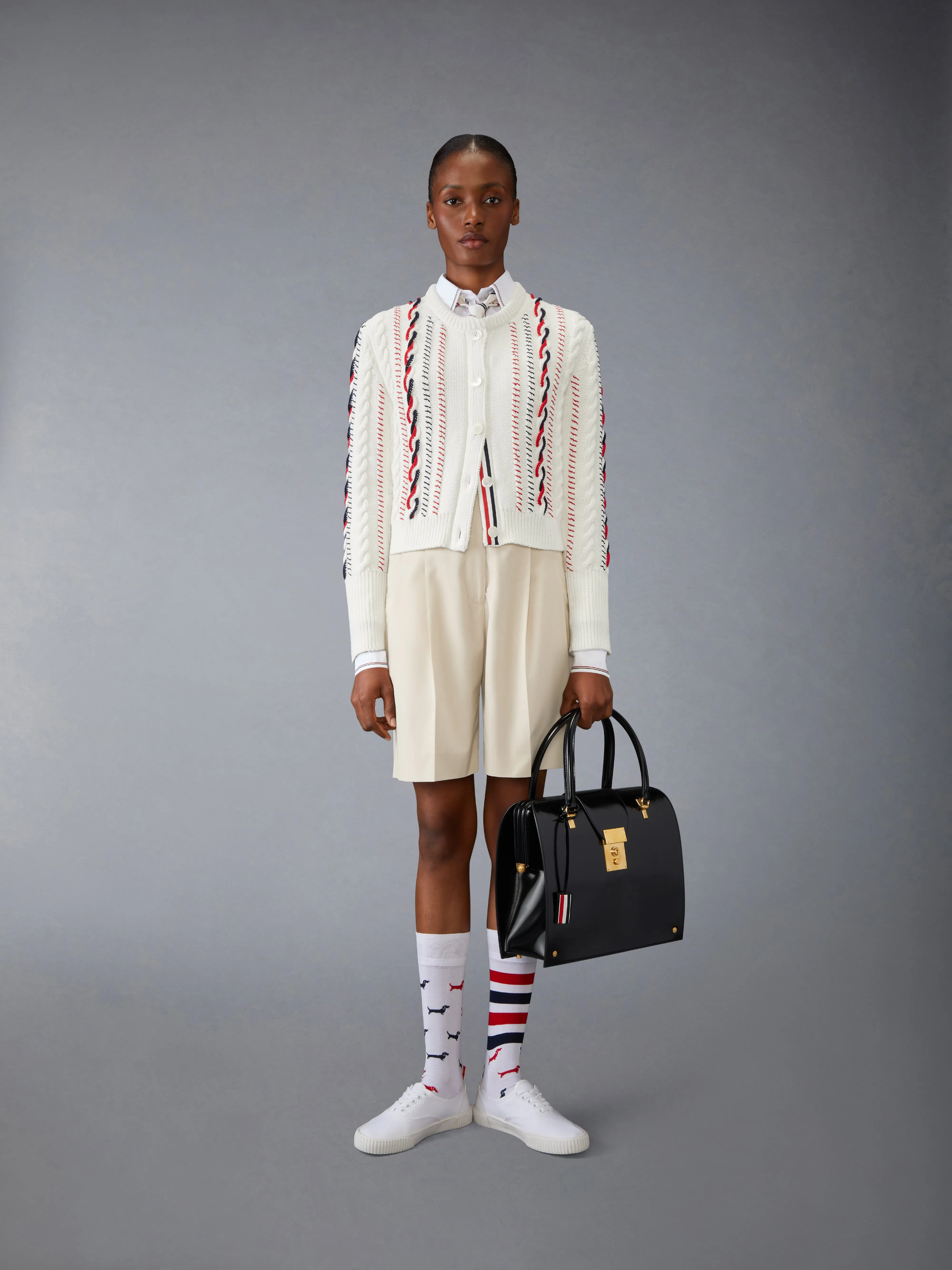 OXFORD CLASSIC CROPPED SHIRT sold by Thom Browne product image thumbnail 3