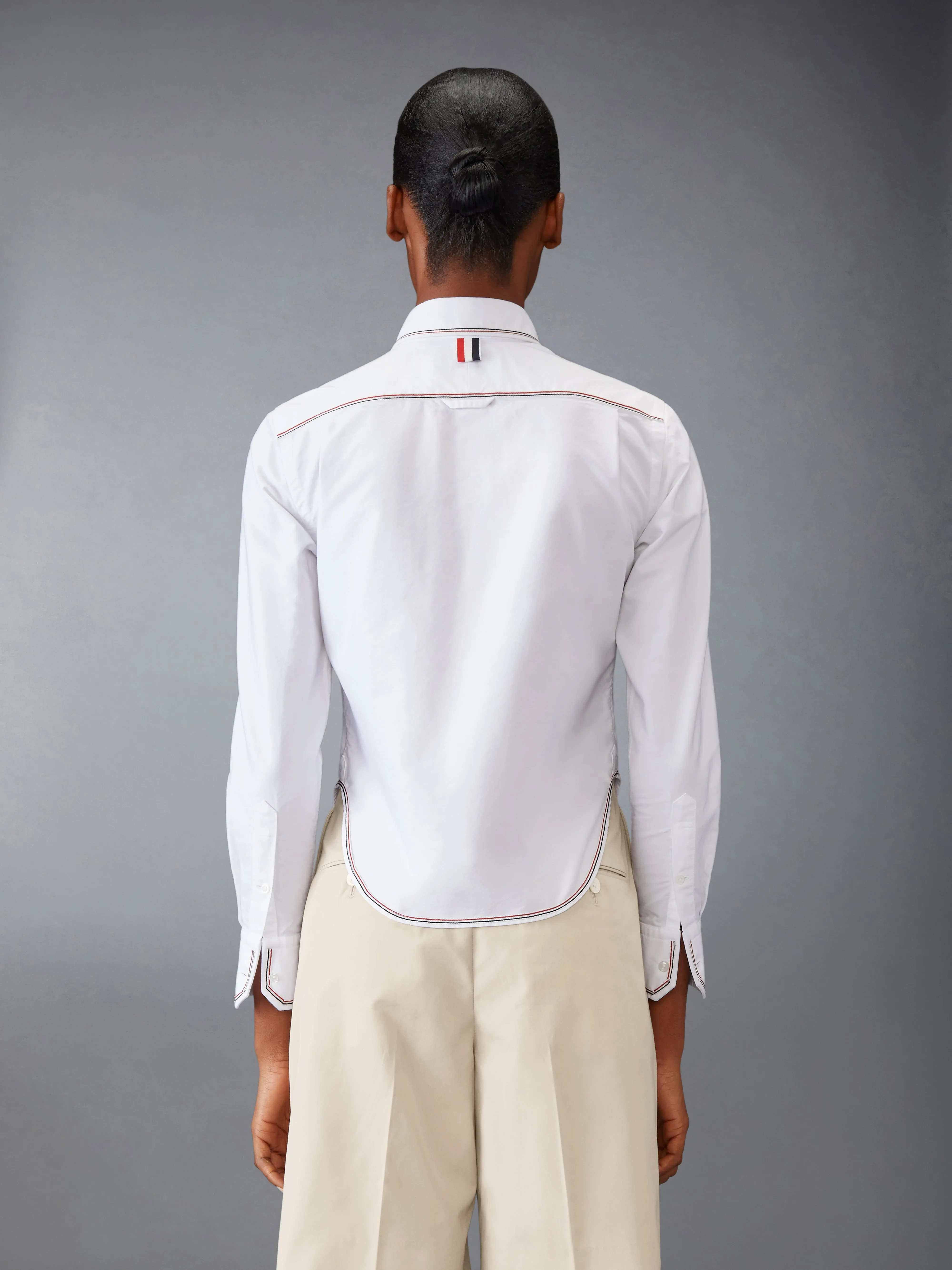OXFORD CLASSIC CROPPED SHIRT sold by Thom Browne product image thumbnail 2