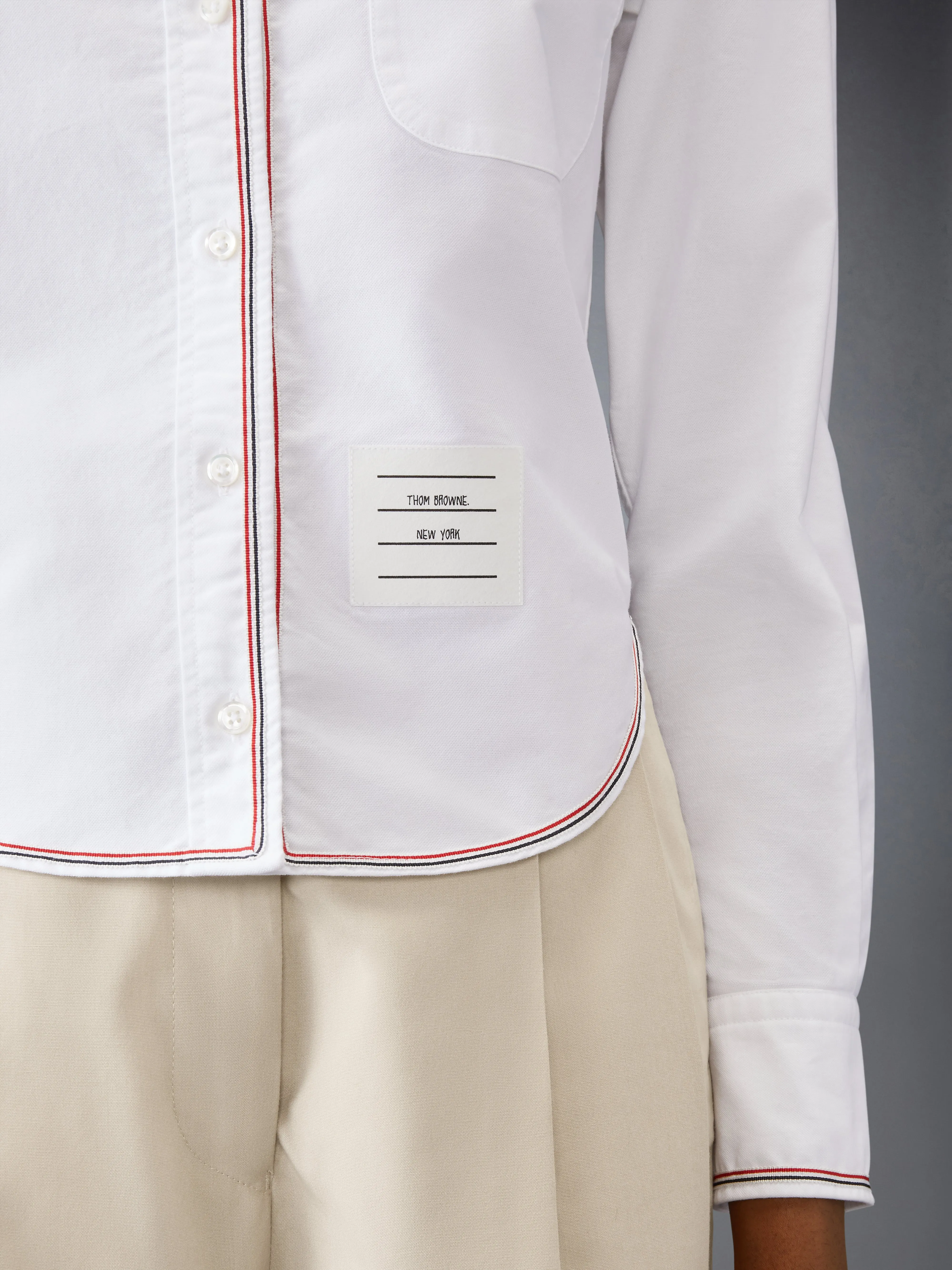 OXFORD CLASSIC CROPPED SHIRT sold by Thom Browne product image thumbnail 4