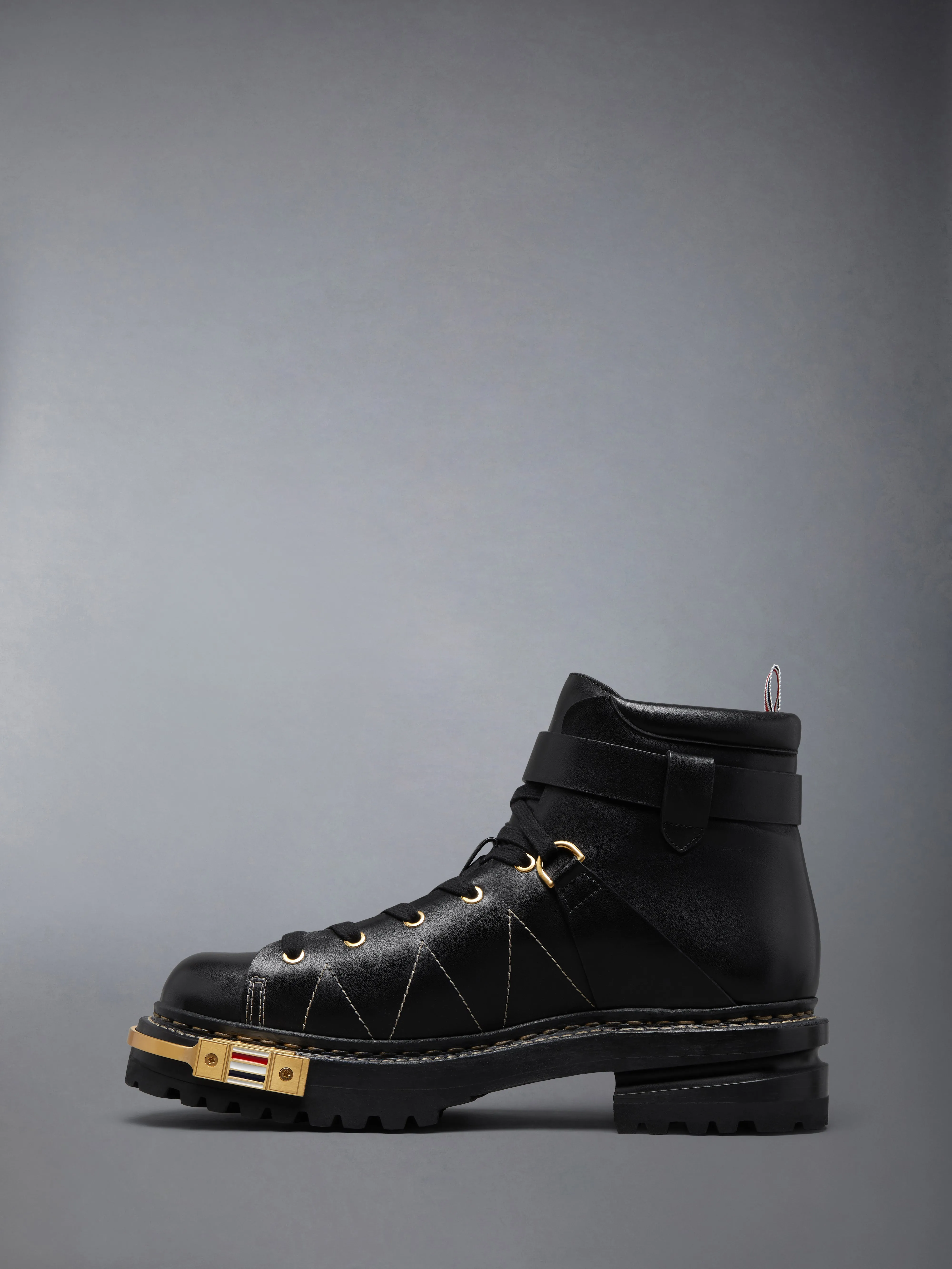 VITELLO LEATHER BOOTS WITH HIKING SOLES sold by Thom Browne product image thumbnail 3
