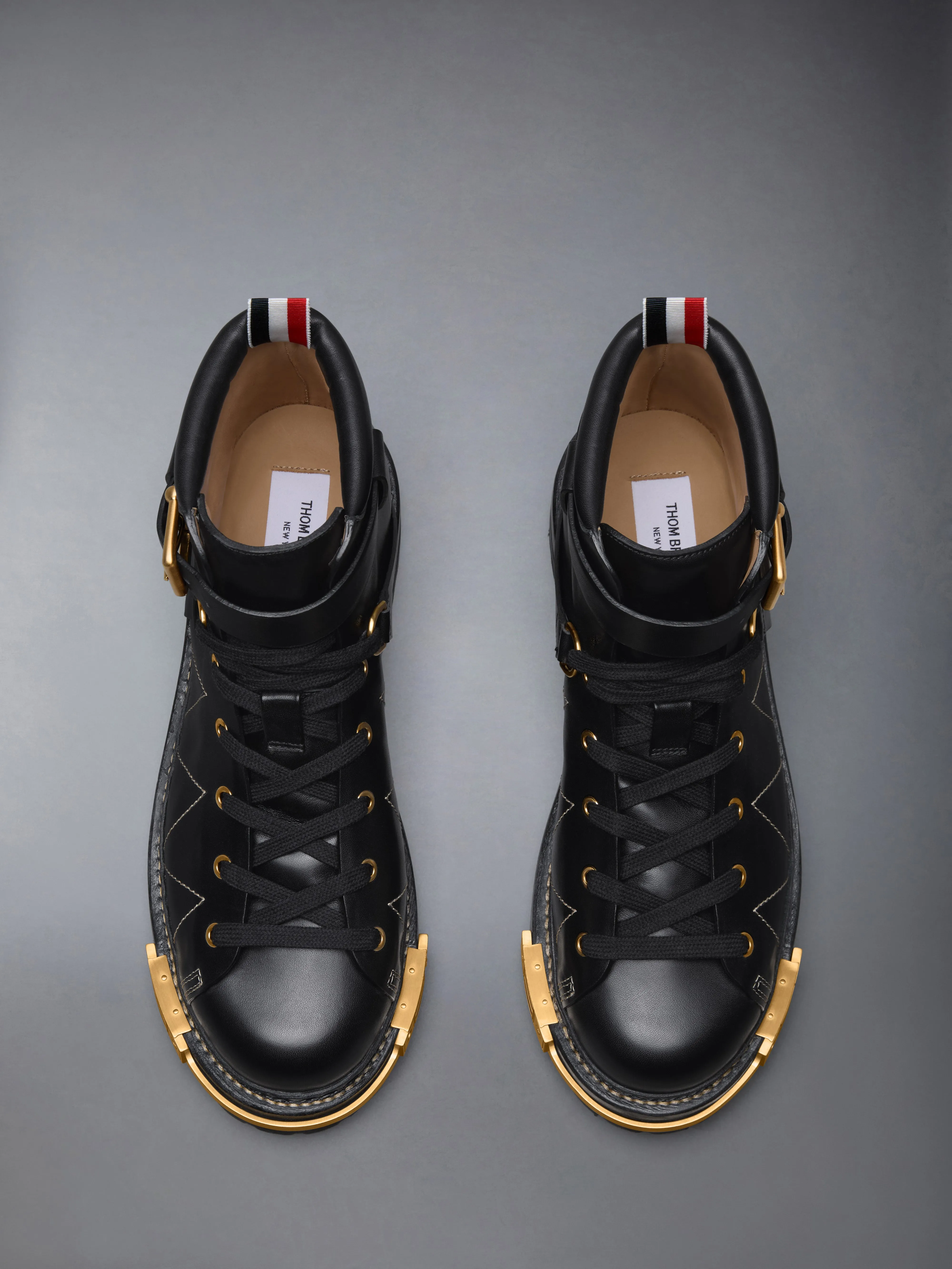 VITELLO LEATHER BOOTS WITH HIKING SOLES sold by Thom Browne product image thumbnail 5