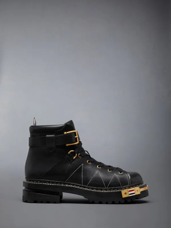 VITELLO LEATHER BOOTS WITH HIKING SOLES made by Thom Browne