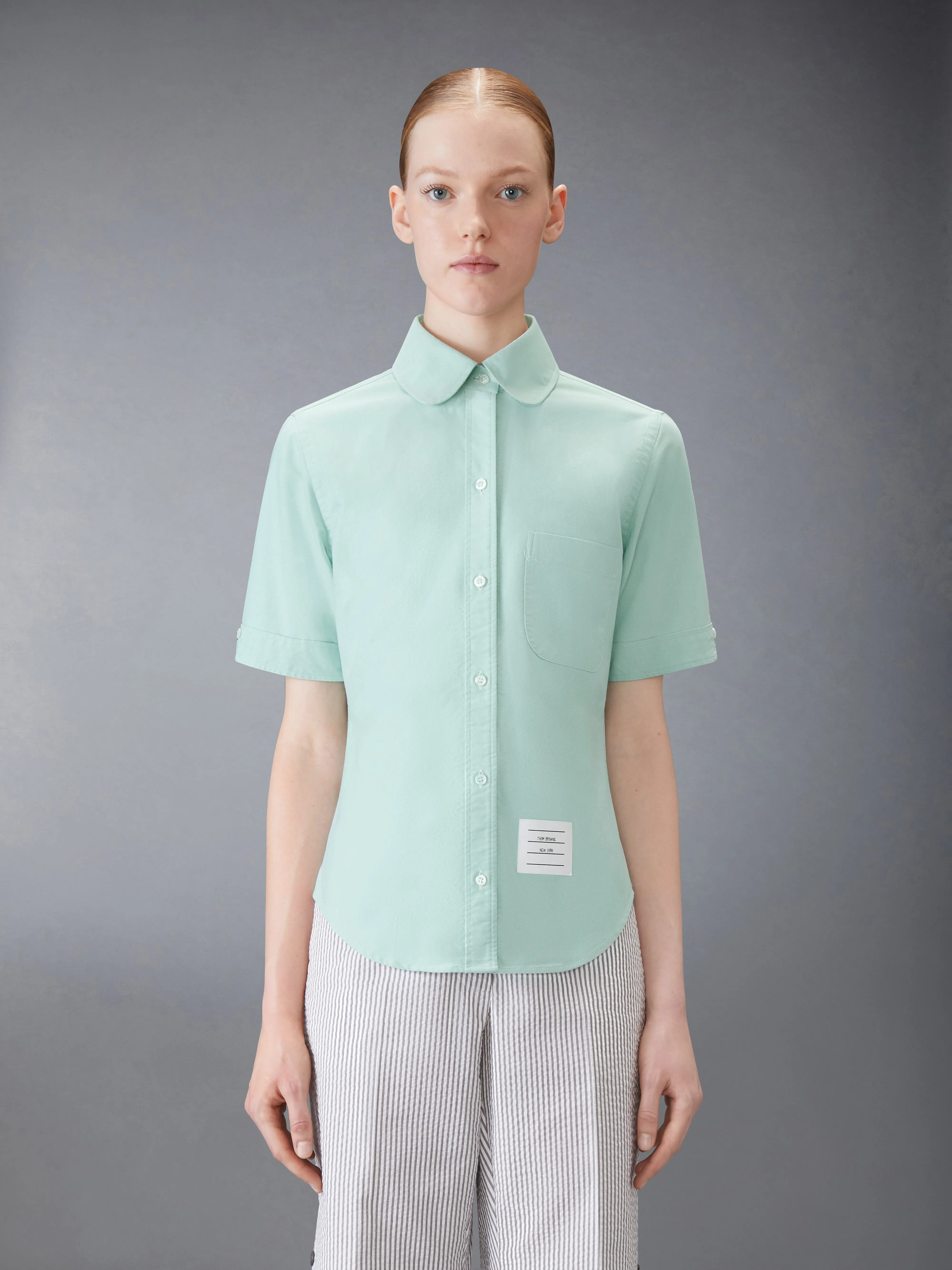 OXFORD SHORT SLEEVE SHIRT sold by Thom Browne