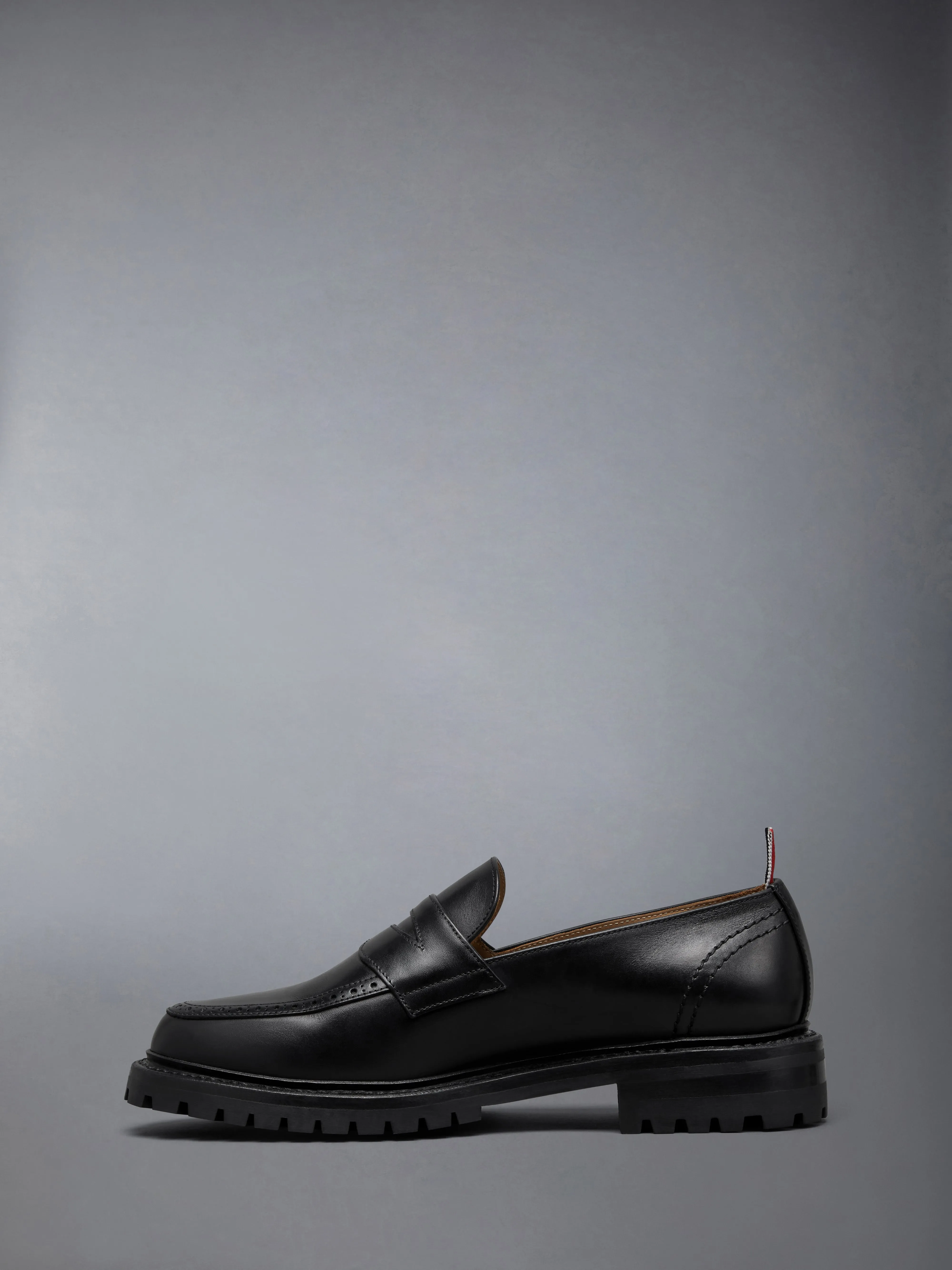 BOX CALF LEATHER PENNY LOAFERS WITH COMMANDO SOLES sold by Thom Browne product image thumbnail 3