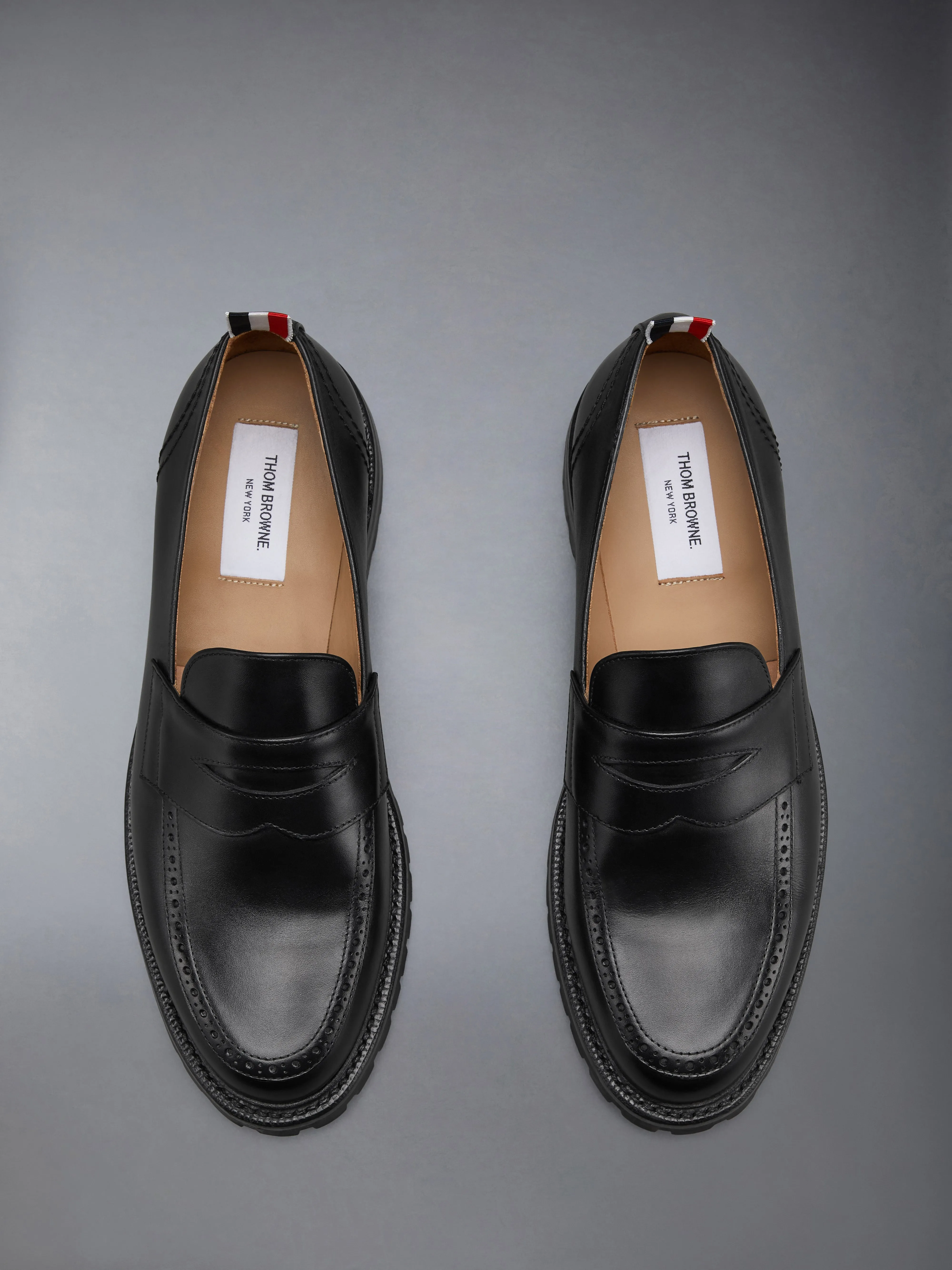 BOX CALF LEATHER PENNY LOAFERS WITH COMMANDO SOLES sold by Thom Browne product image thumbnail 5