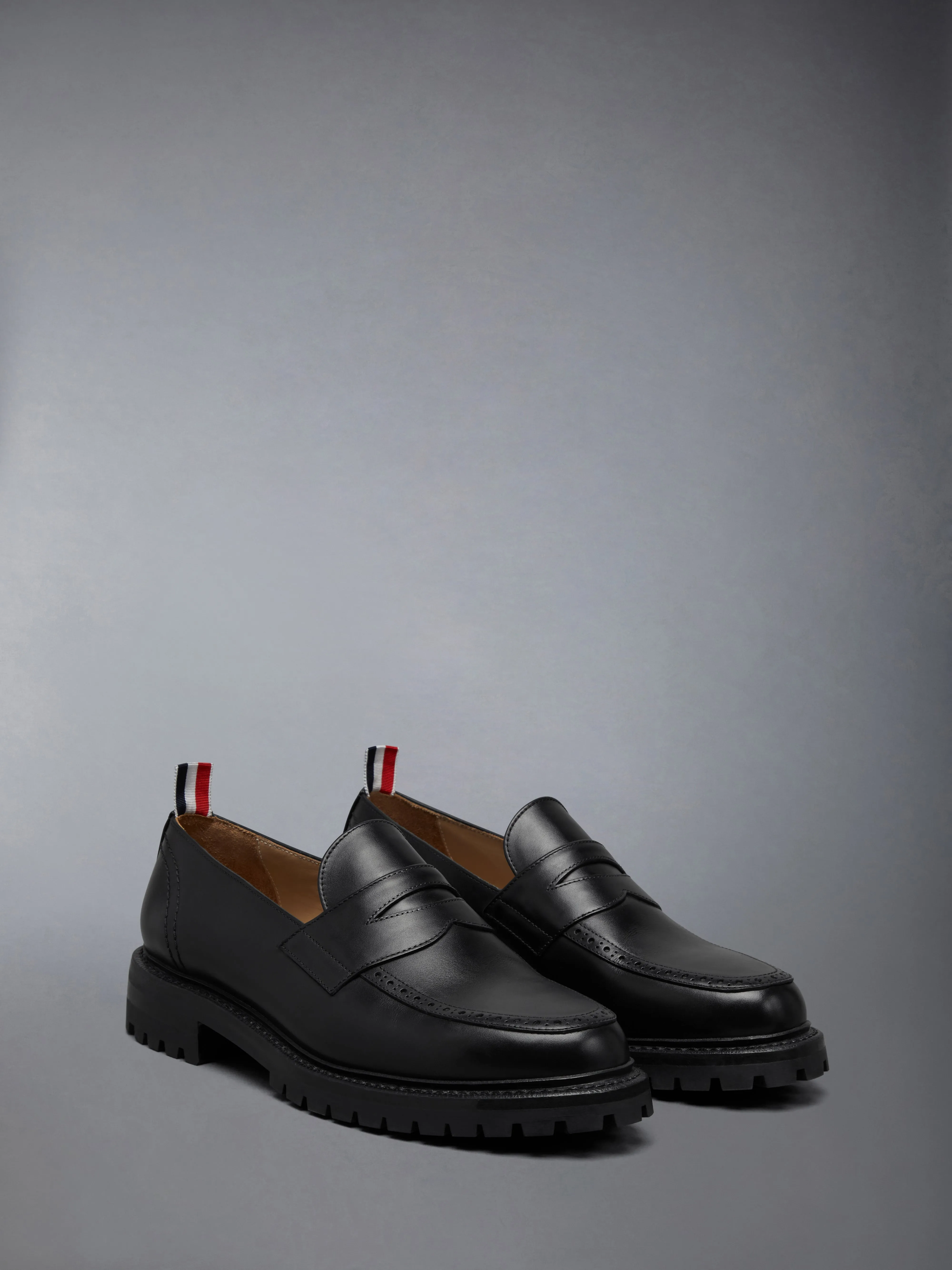 BOX CALF LEATHER PENNY LOAFERS WITH COMMANDO SOLES sold by Thom Browne product image thumbnail 2