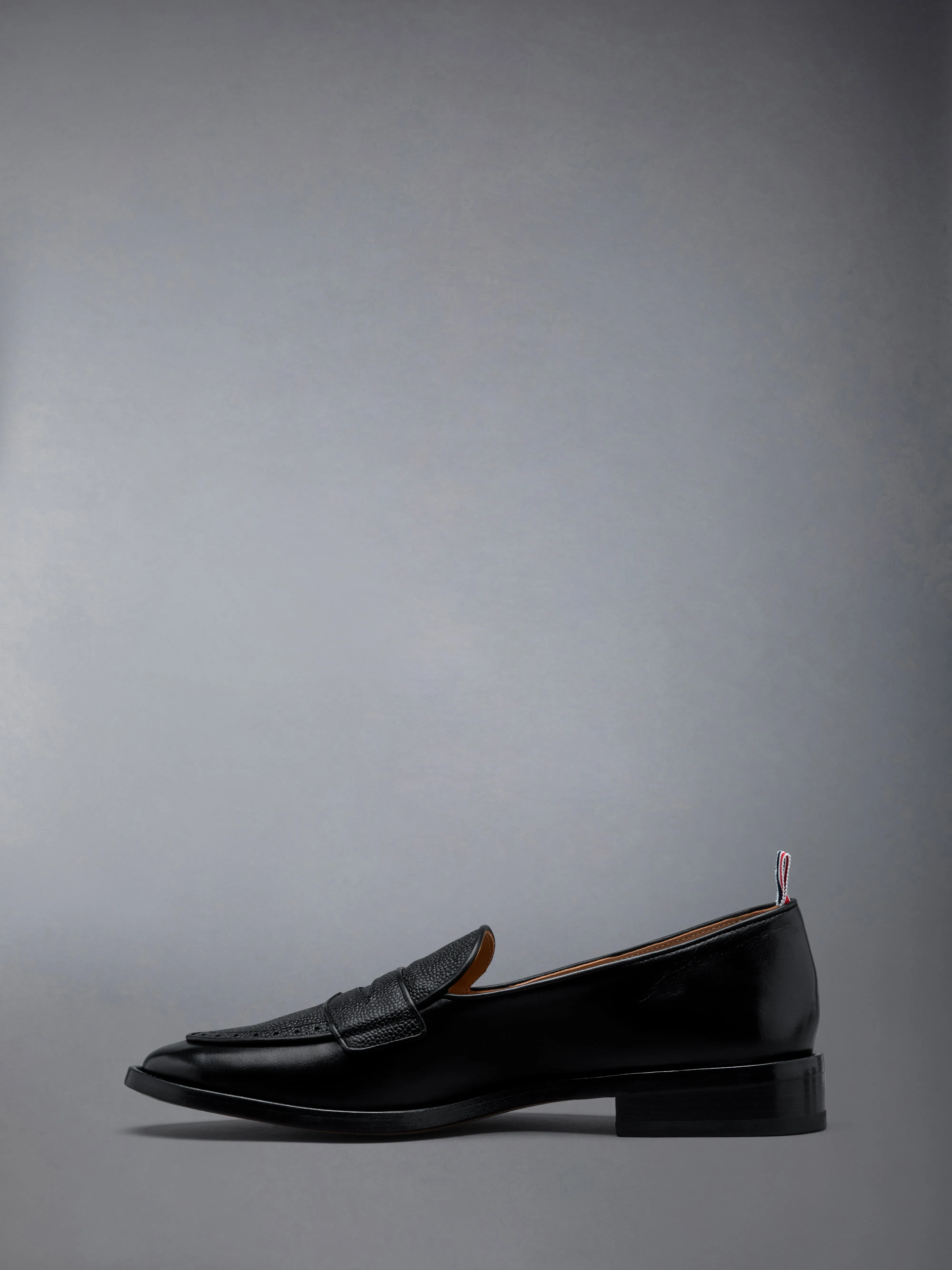 VITELLO LEATHER VARSITY PENNY LOAFERS WITH LEATHER SOLES sold by Thom Browne product image thumbnail 5