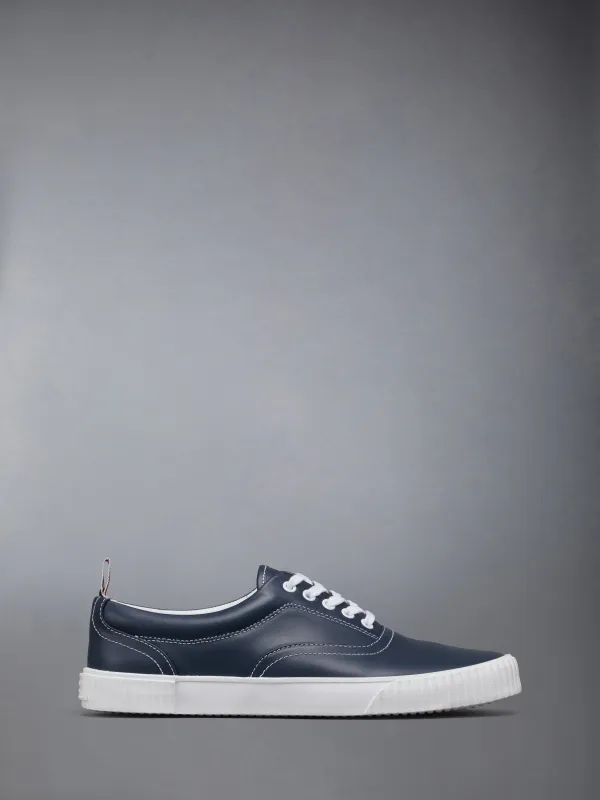VITELLO LEATHER HERITAGE SNEAKERS WITH VULCANIZED SOLES made by Thom Browne