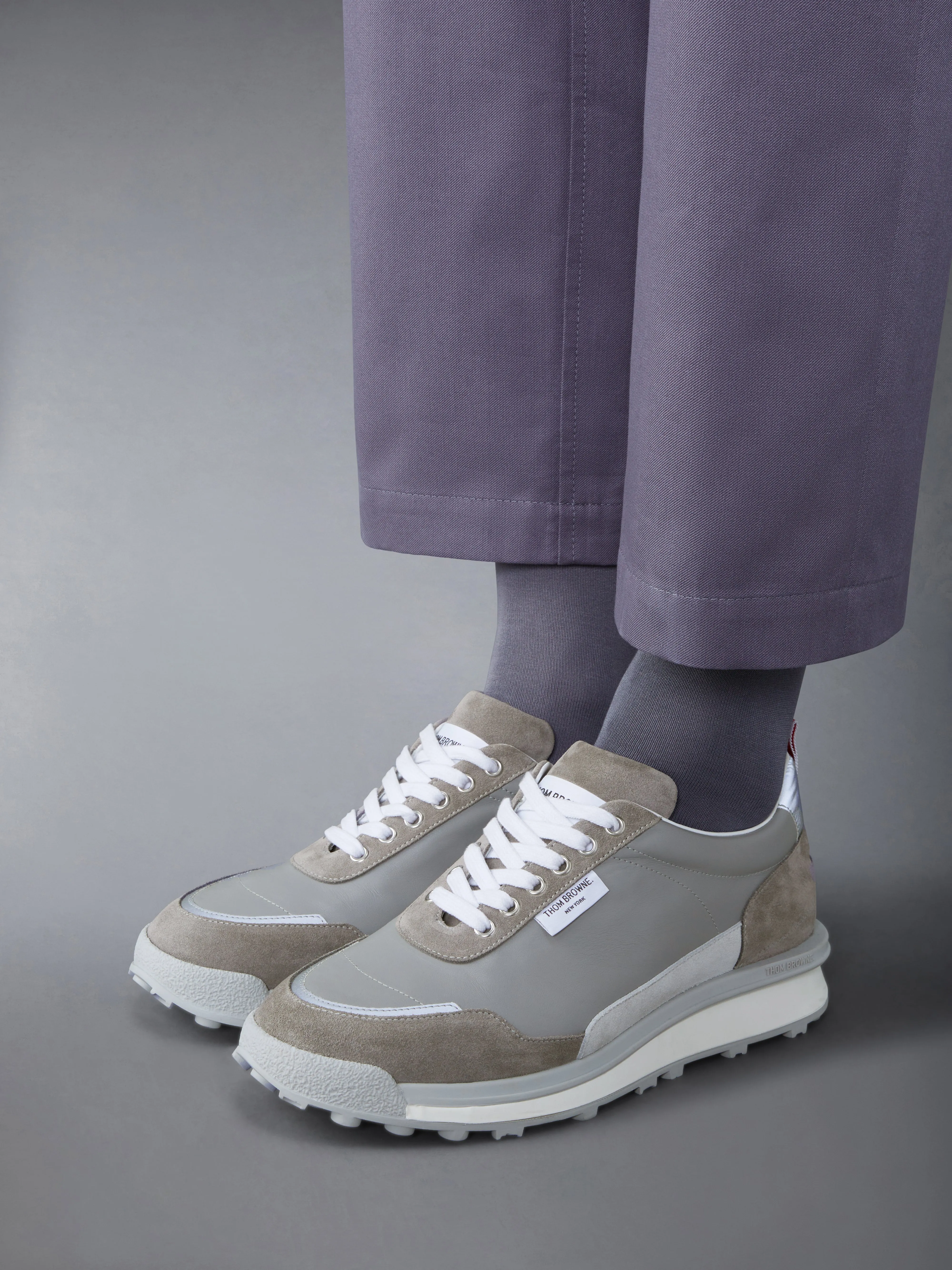 CALF LEATHER ALUMNI SNEAKERS sold by Thom Browne product image thumbnail 4