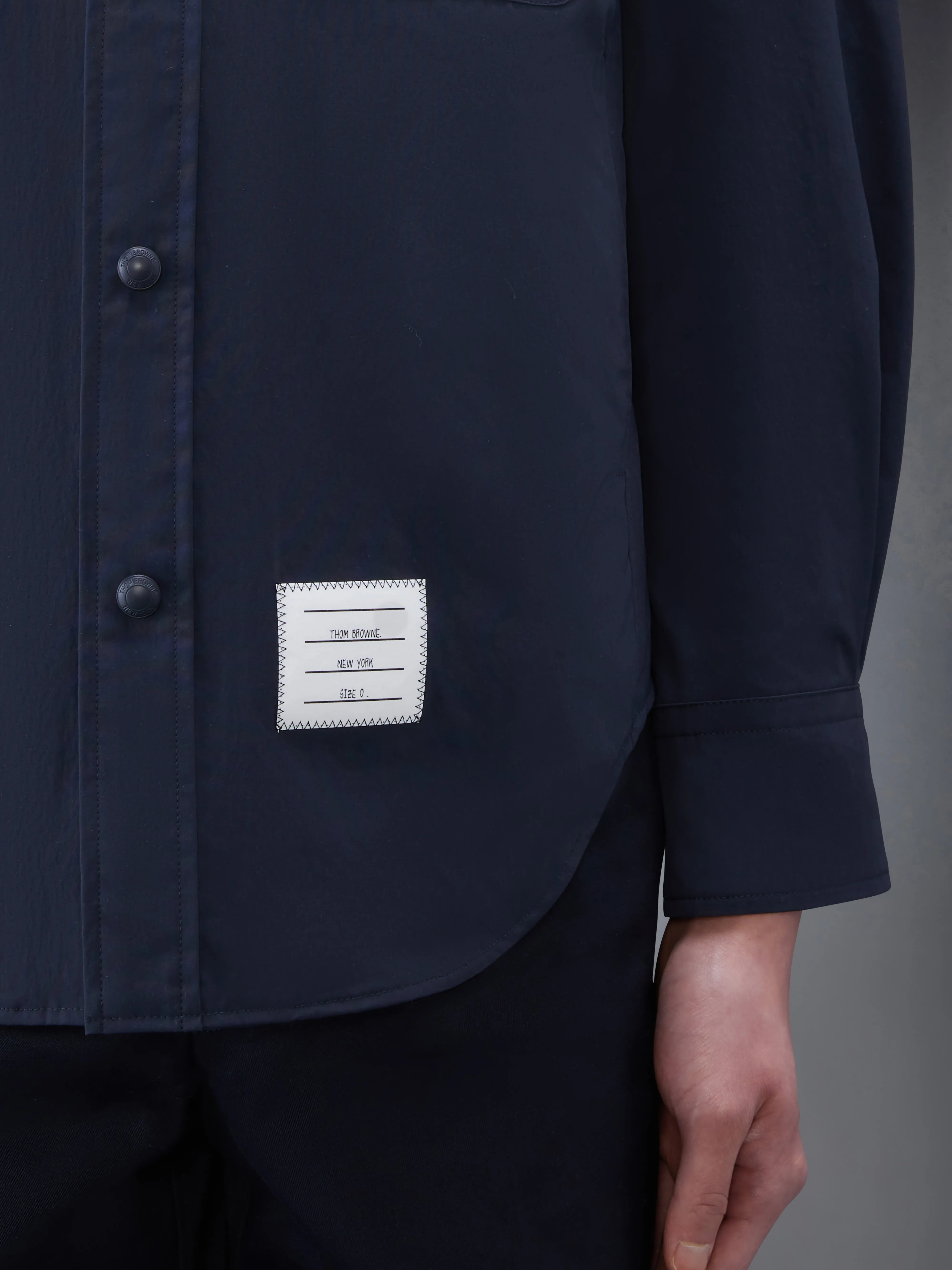 NYLON SHELL SHIRT JACKET WITH ARMBANDS sold by Thom Browne product image thumbnail 4