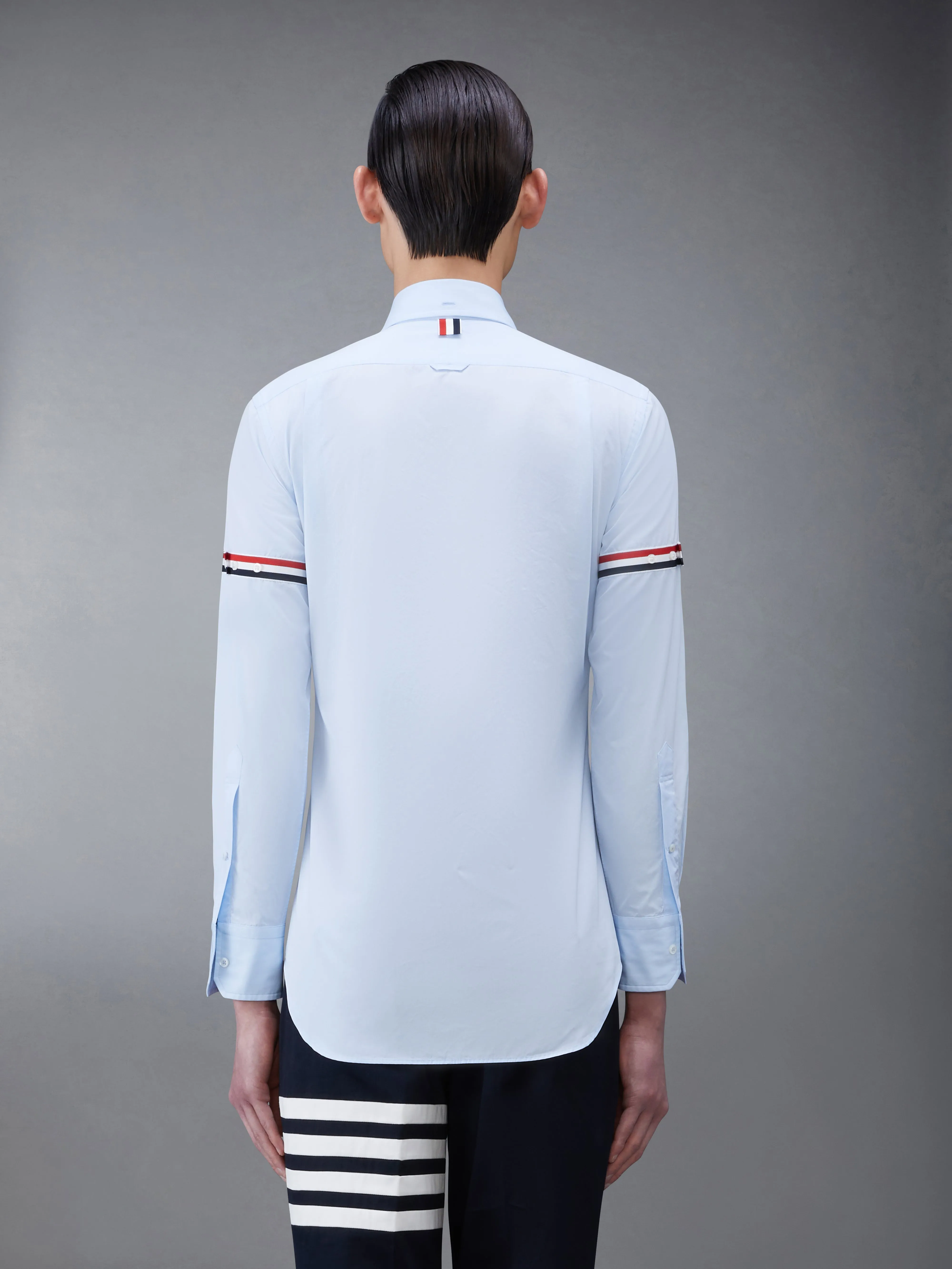 POPLIN SHIRT WITH ARMBANDS sold by Thom Browne product image thumbnail 3