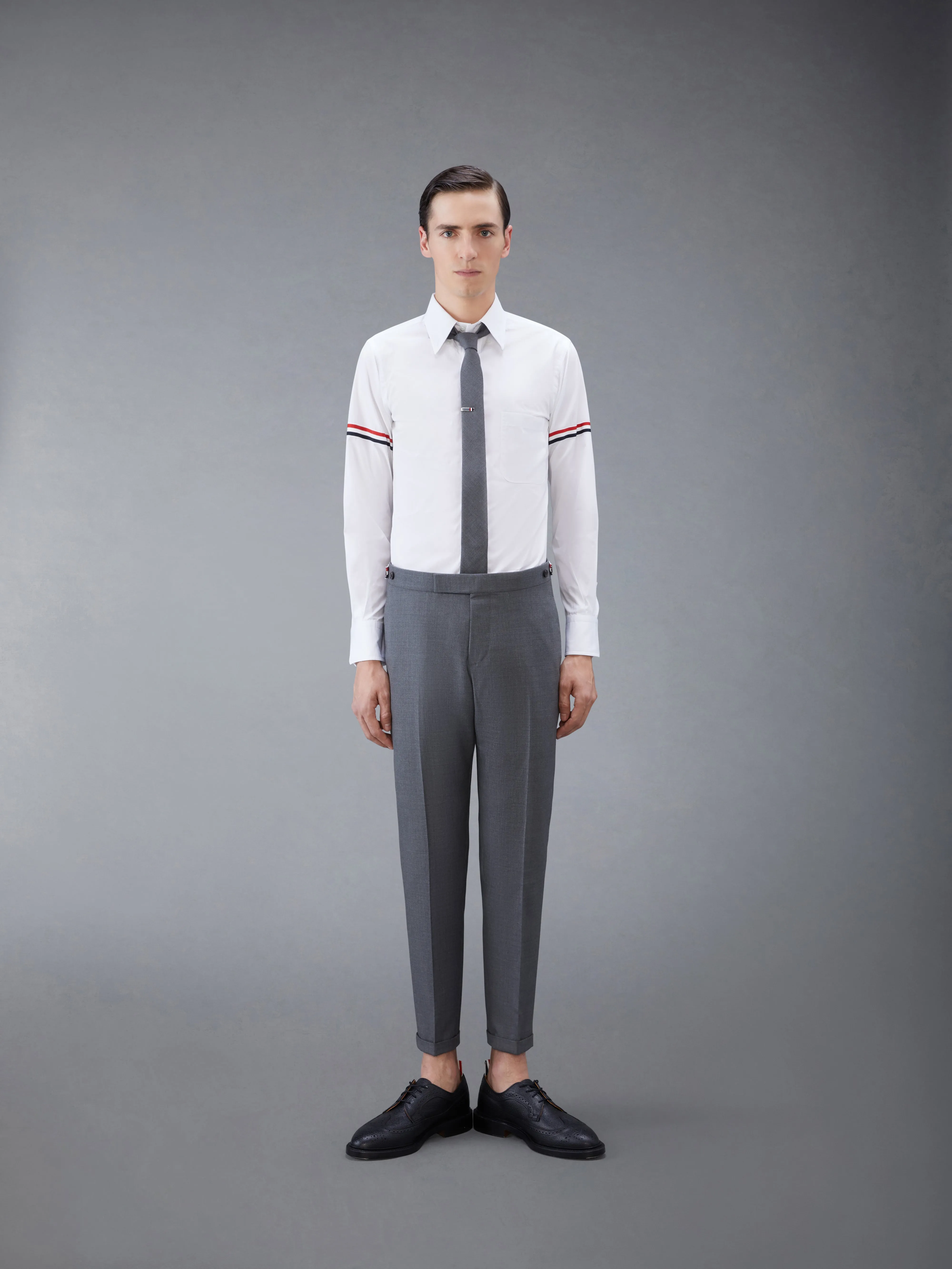 POPLIN SHIRT WITH ARMBANDS sold by Thom Browne product image thumbnail 4
