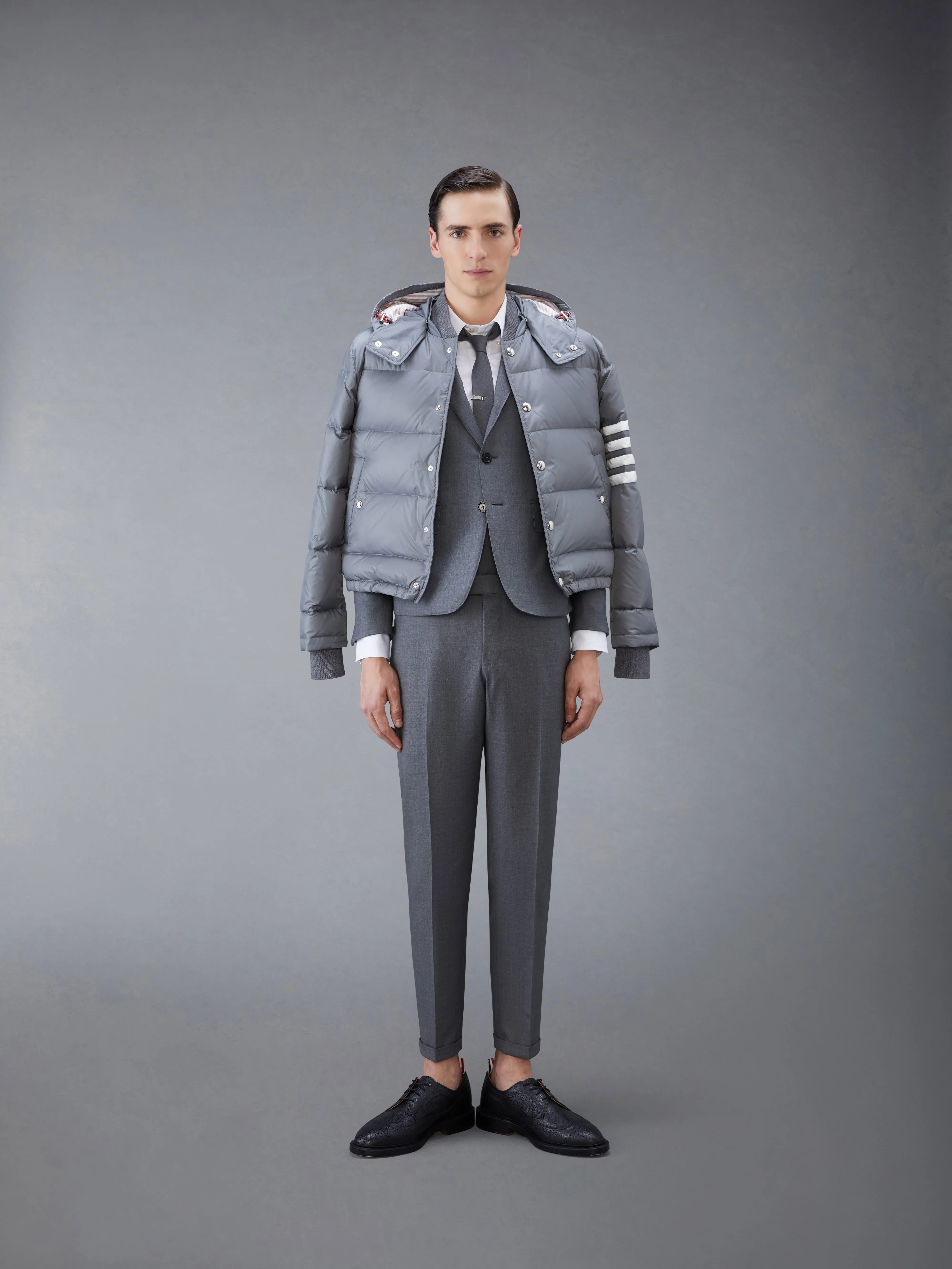 POPLIN SHIRT WITH ARMBANDS sold by Thom Browne product image thumbnail 5
