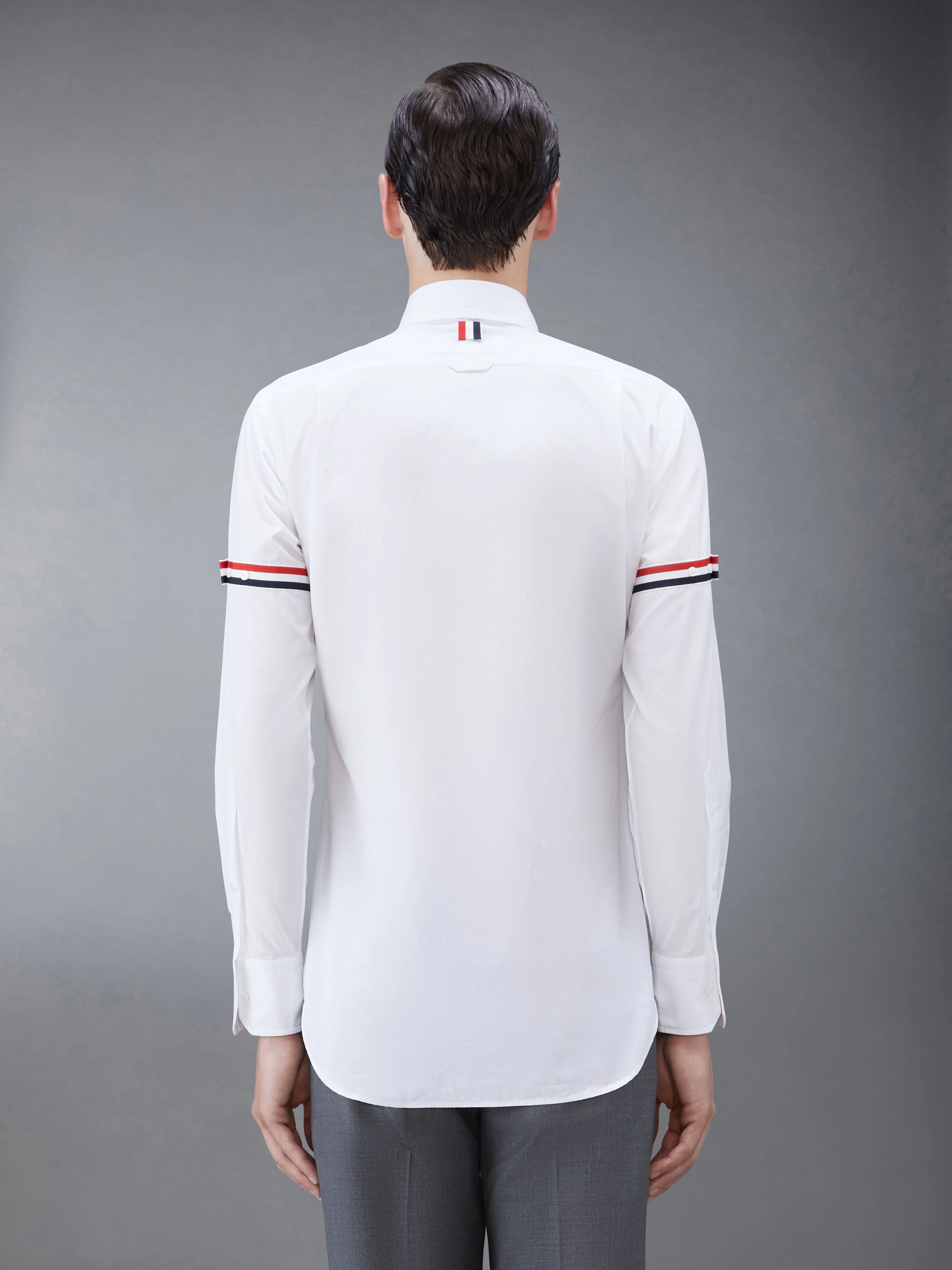 POPLIN SHIRT WITH ARMBANDS sold by Thom Browne product image thumbnail 3