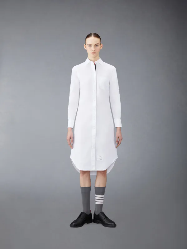 OXFORD GROSGRAIN PLACKET SHIRT DRESS made by Thom Browne