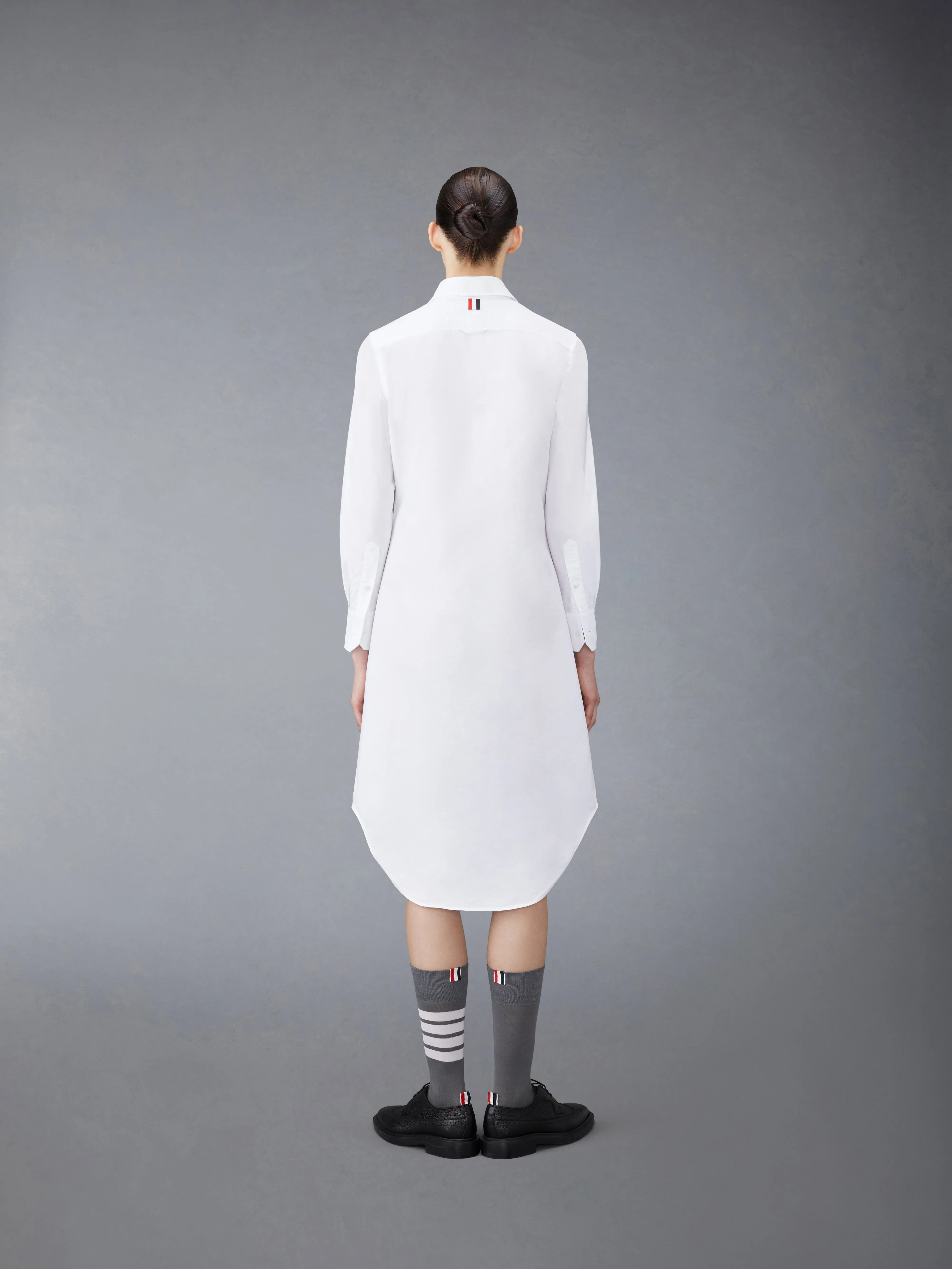 OXFORD GROSGRAIN PLACKET SHIRT DRESS sold by Thom Browne product image thumbnail 3