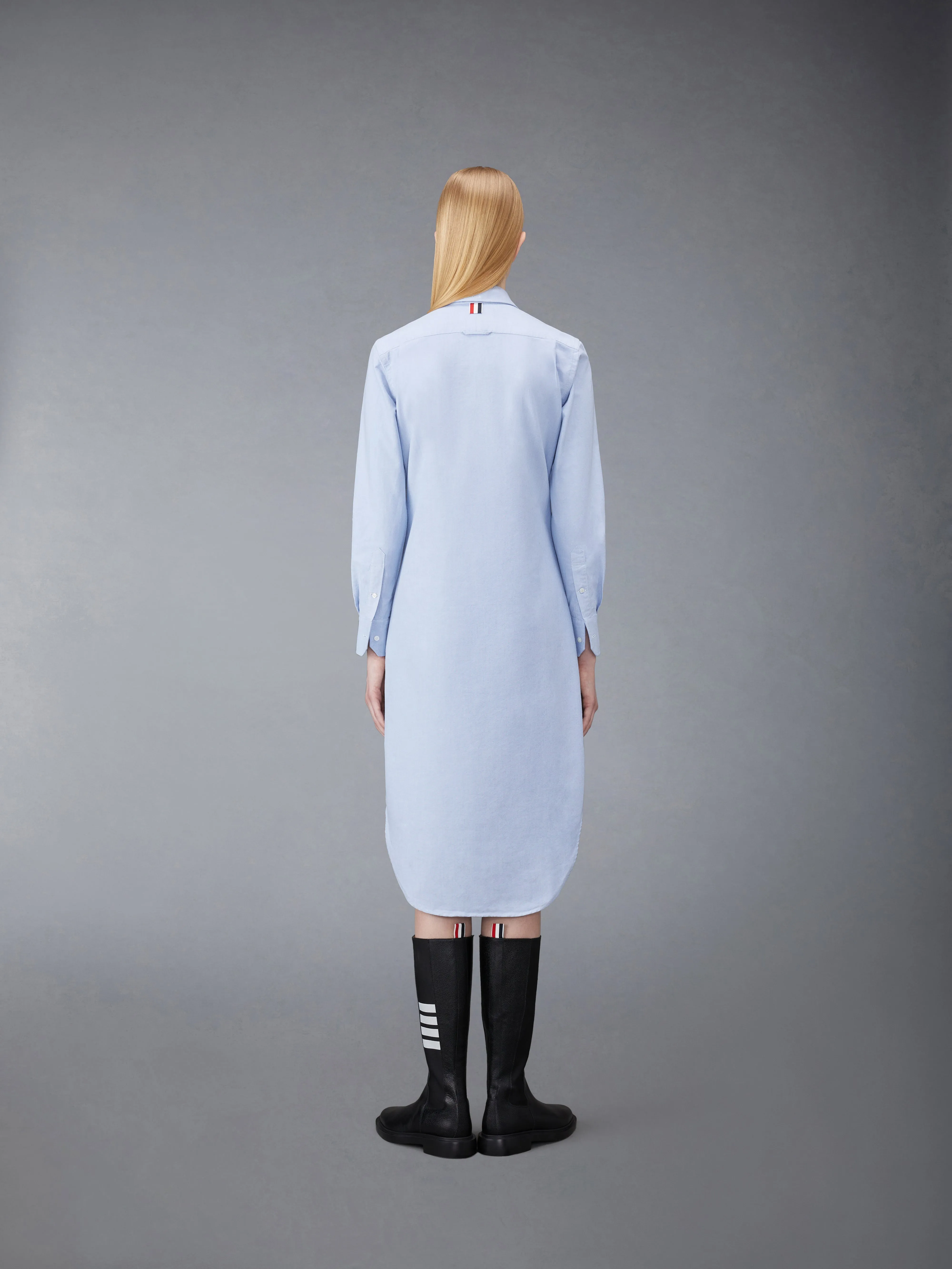 OXFORD GROSGRAIN PLACKET SHIRT DRESS sold by Thom Browne product image thumbnail 3