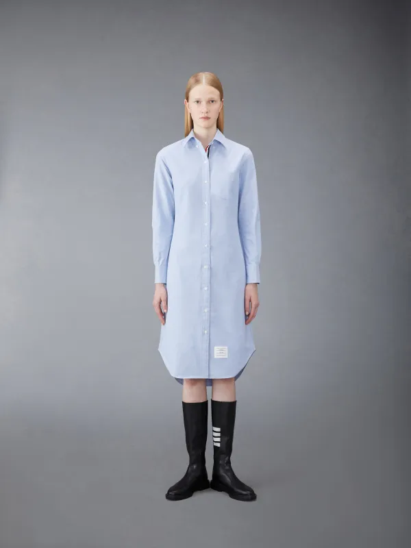 OXFORD GROSGRAIN PLACKET SHIRT DRESS made by Thom Browne