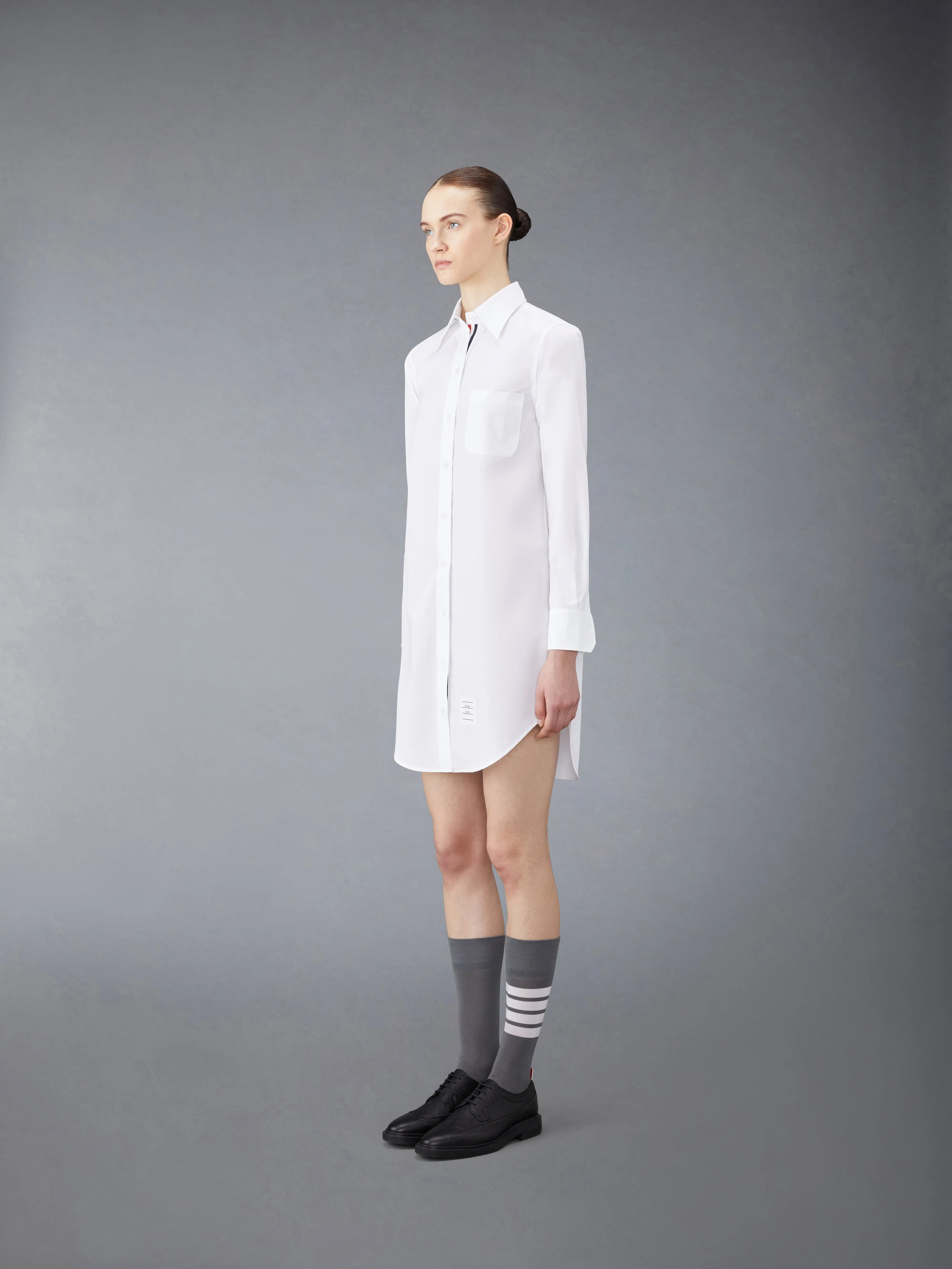 POPLIN MINI SHIRT DRESS sold by Thom Browne product image thumbnail 2