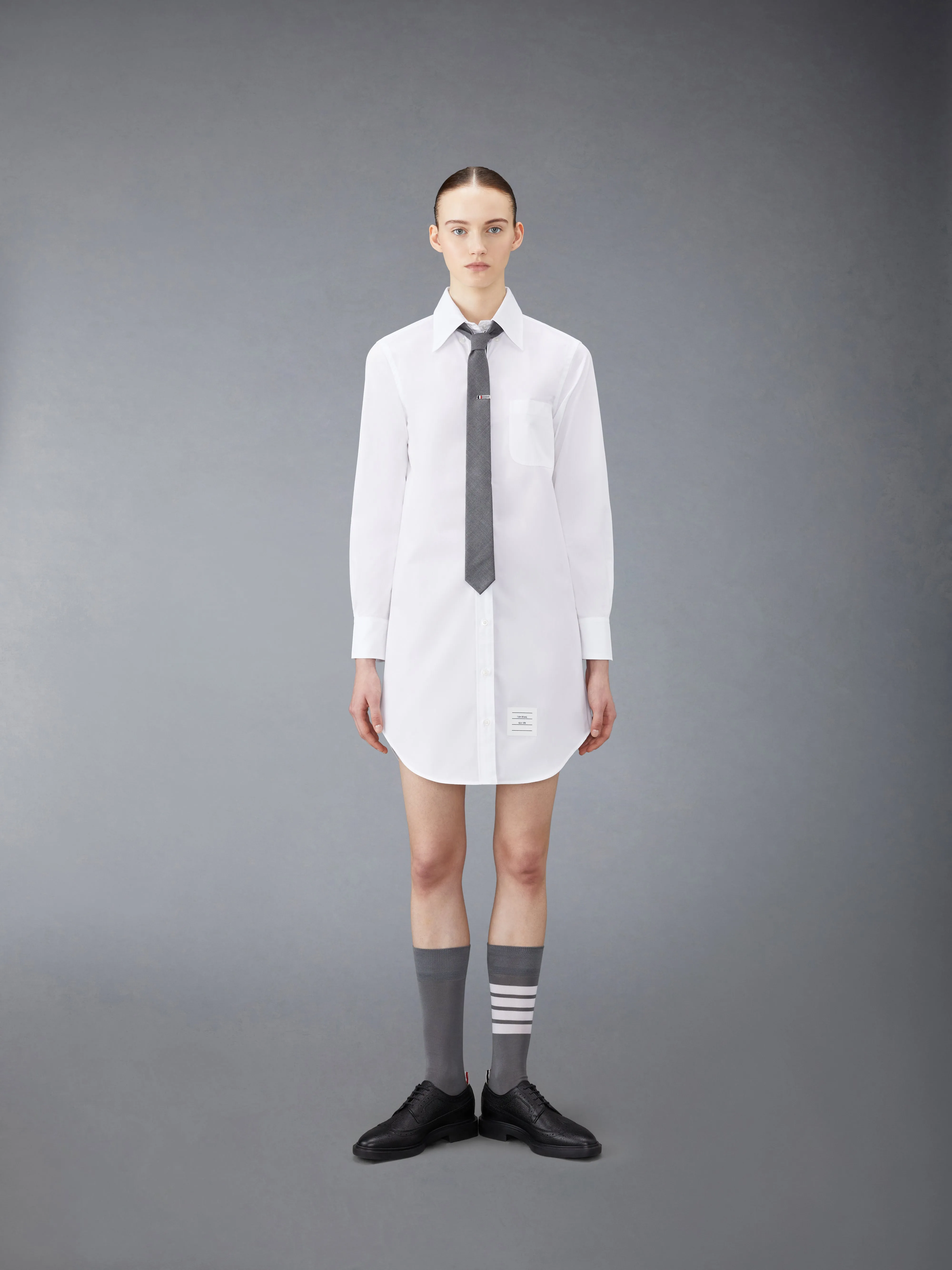 POPLIN MINI SHIRT DRESS sold by Thom Browne product image thumbnail 5