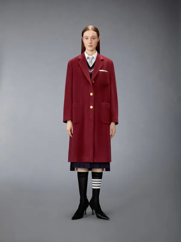 CASHMERE BELL SLEEVE OVERCOAT made by Thom Browne