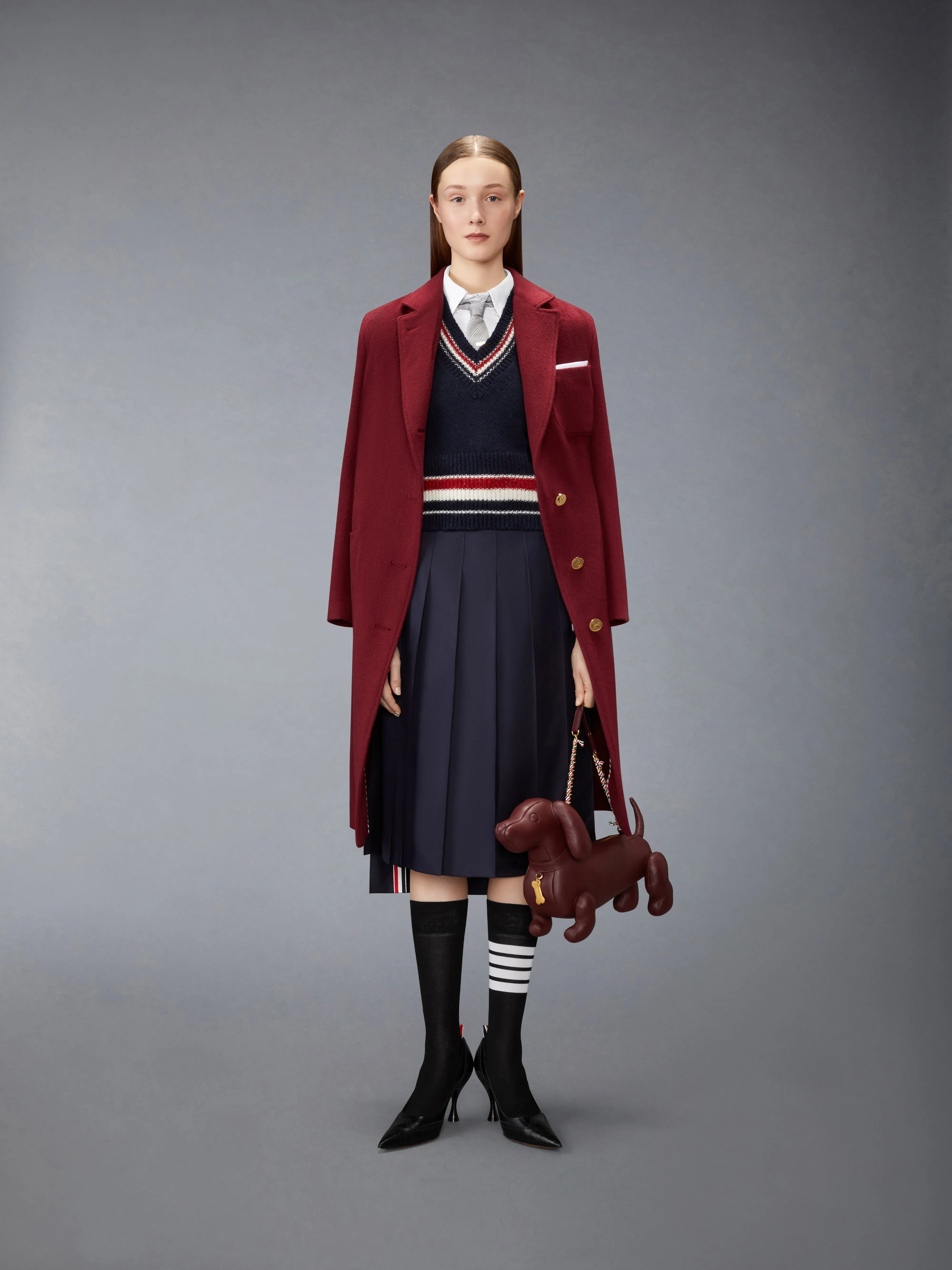 CASHMERE BELL SLEEVE OVERCOAT sold by Thom Browne product image thumbnail 4