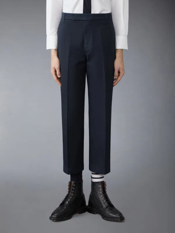 COTTON TWILL UTILITY TROUSERS made by Thom Browne