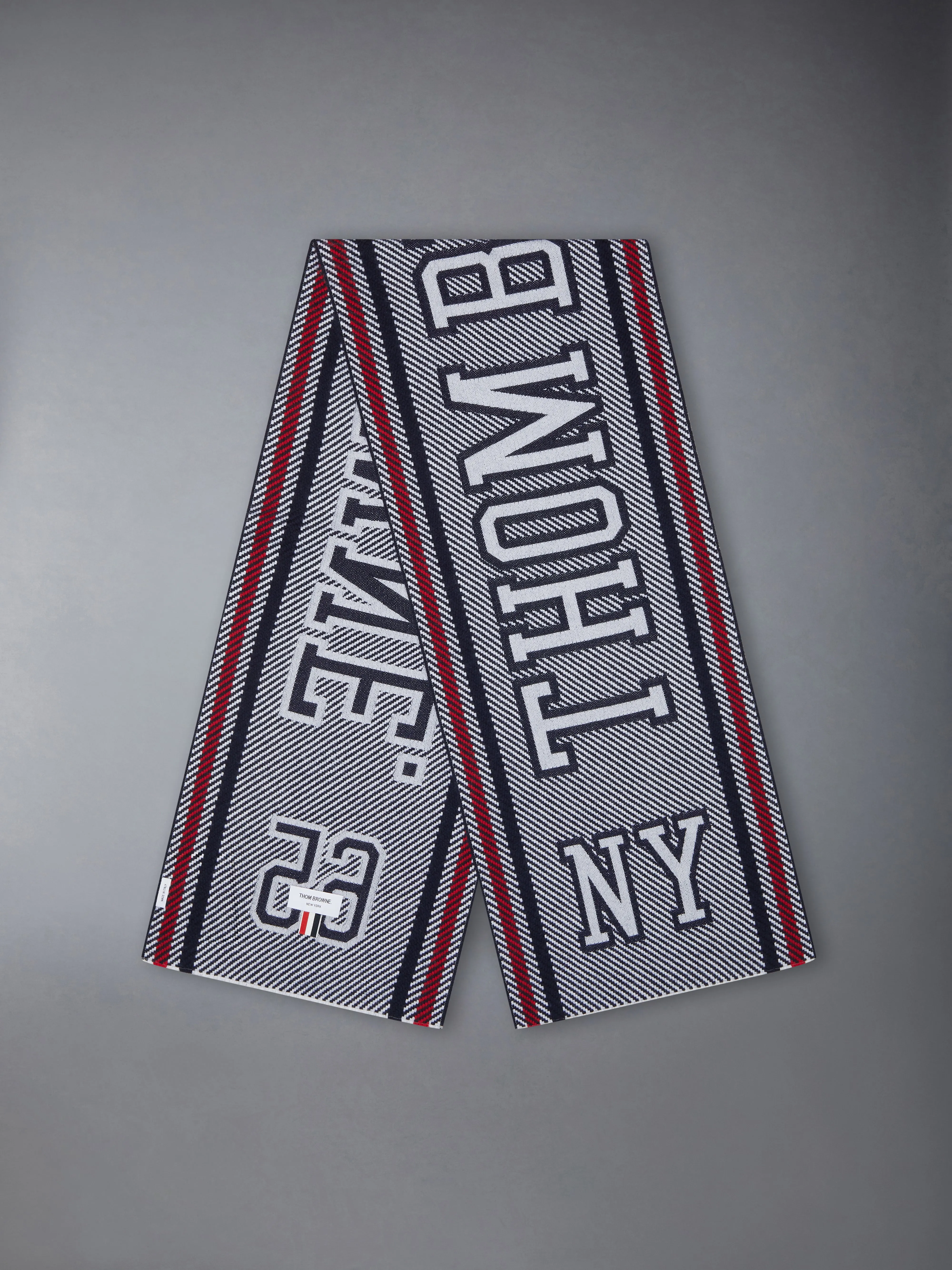 MERINO WOOL VARSITY SCARF sold by Thom Browne product image thumbnail 2