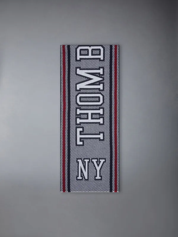 MERINO WOOL VARSITY SCARF made by Thom Browne