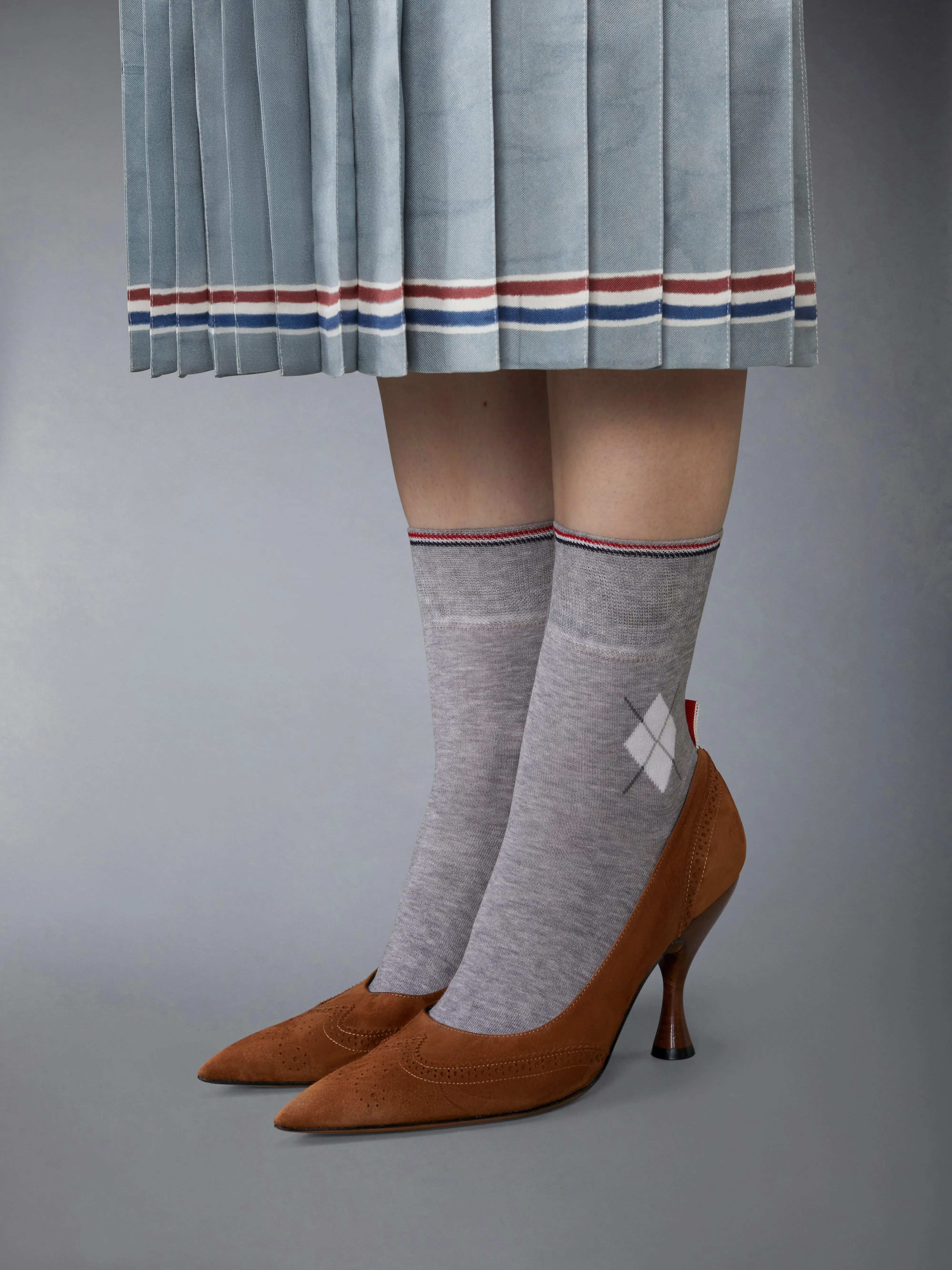 VELUKID WINGTIP PUMP 90MM sold by Thom Browne product image thumbnail 4
