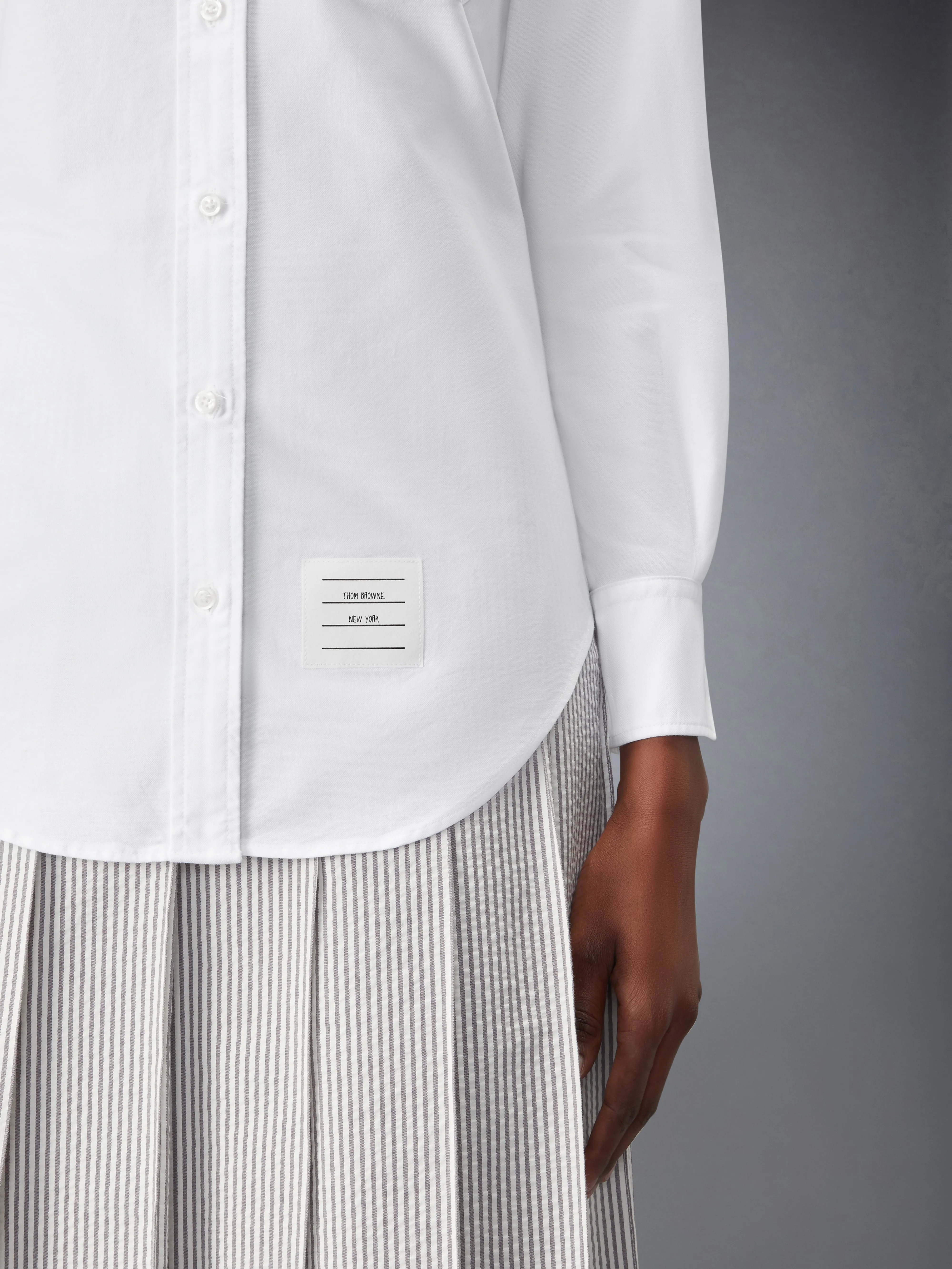 OXFORD GROSGRAIN PLACKET CLASSIC SHIRT sold by Thom Browne product image thumbnail 5