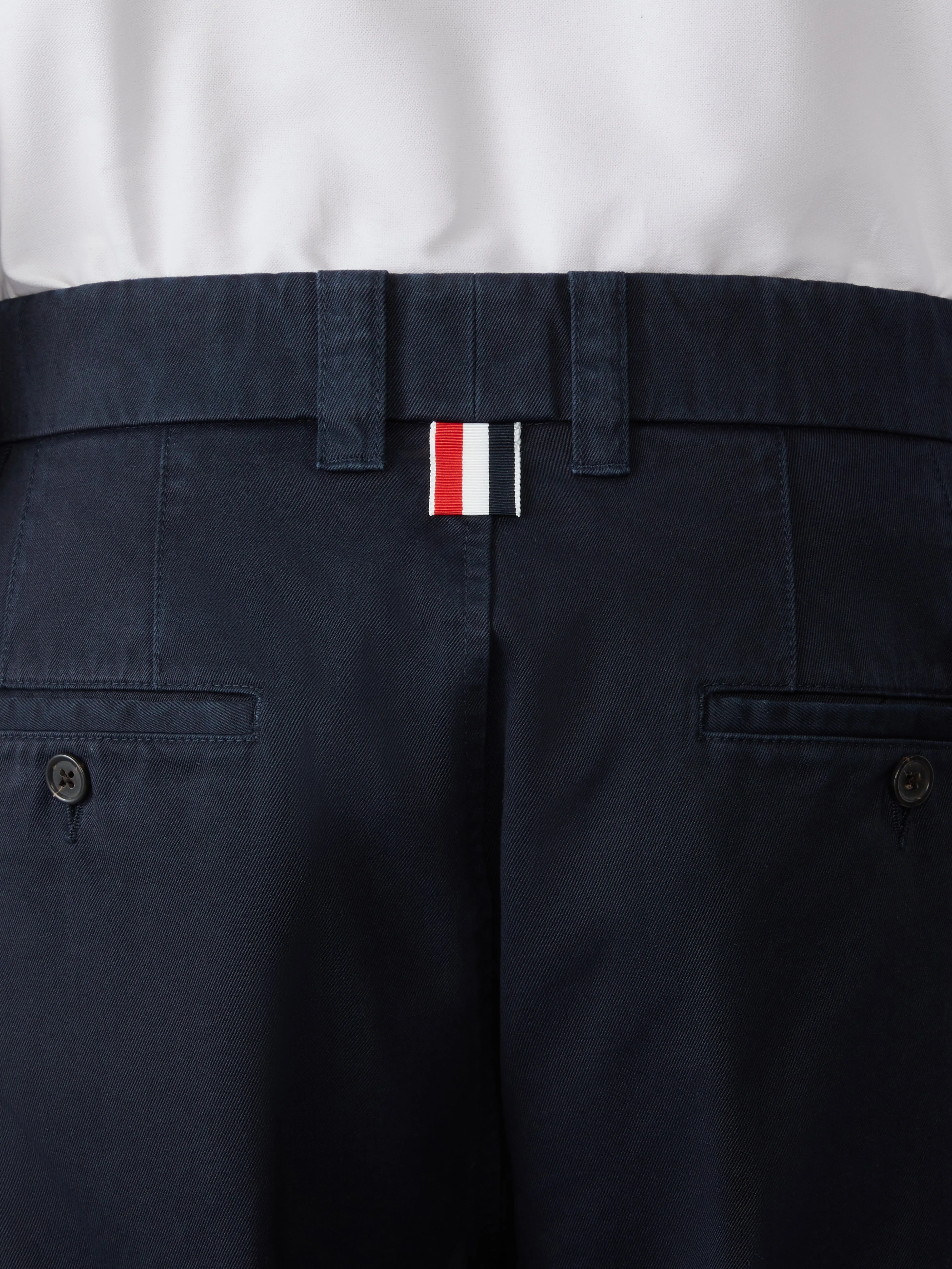COTTON TWILL UTILITY TROUSERS sold by Thom Browne product image thumbnail 4