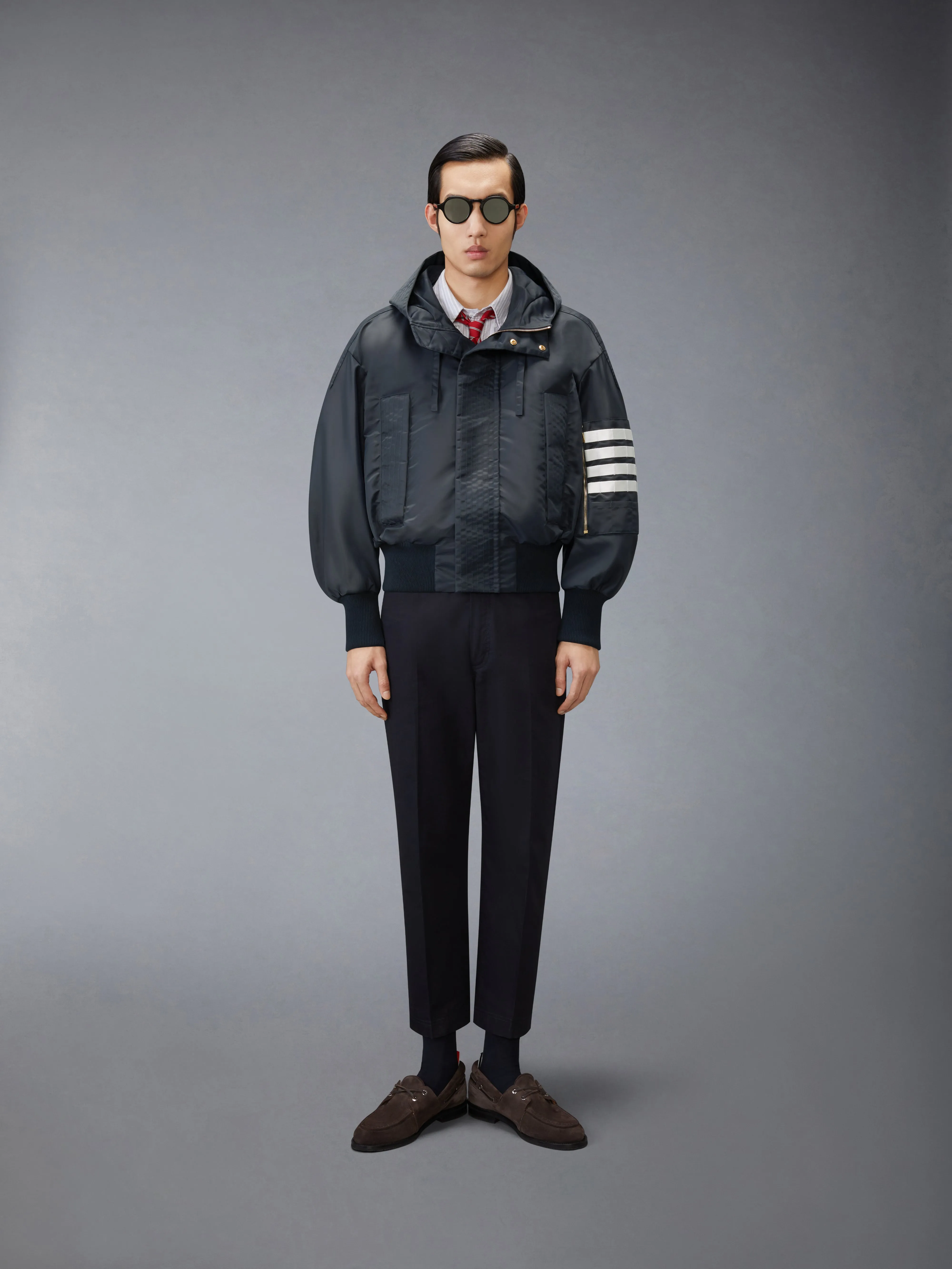 TAPERED CHINO TROUSERS sold by Thom Browne product image thumbnail 3