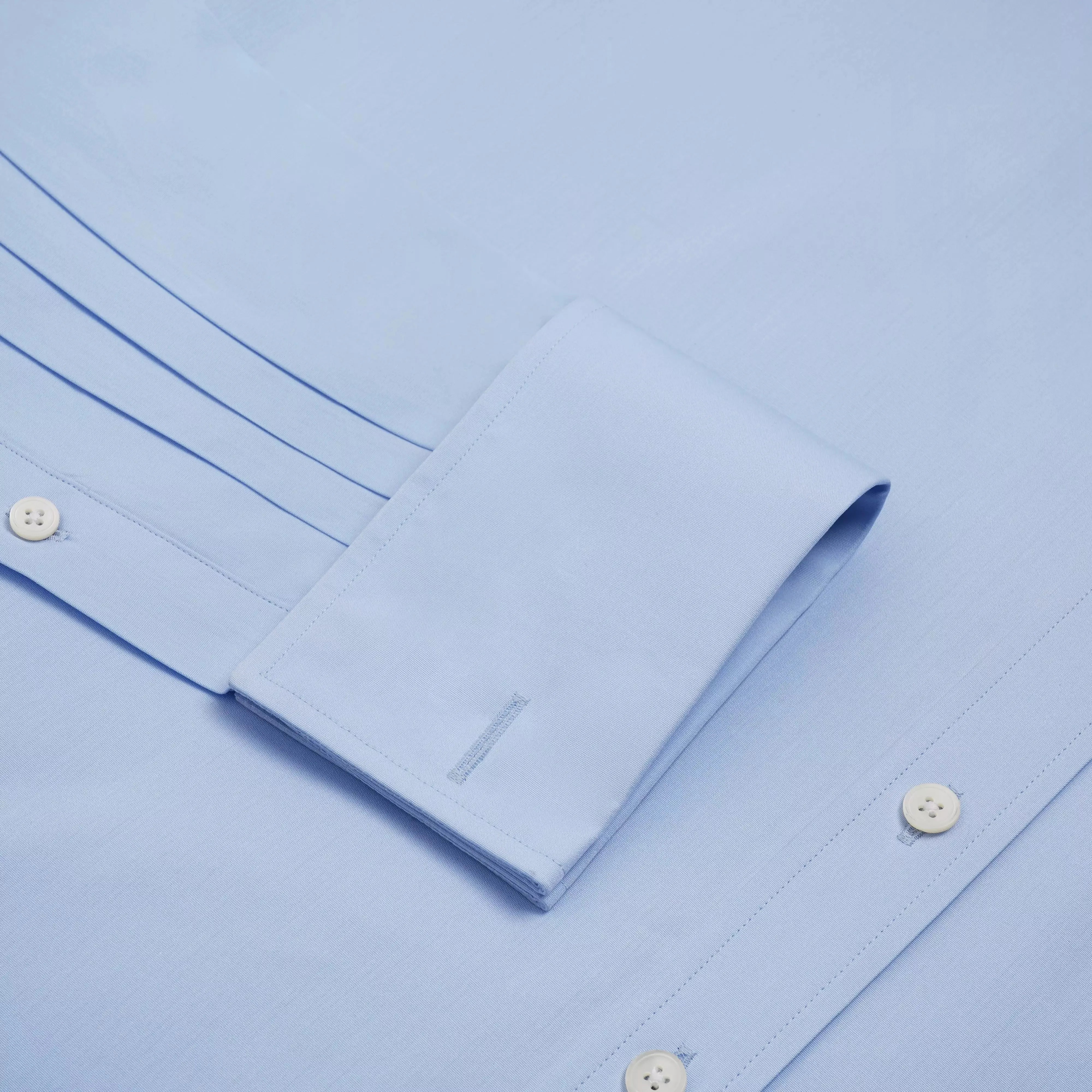 Pale Blue Slim Fit French Cuff Poplin Dress Shirt sold by Thomas Pink product image thumbnail 2