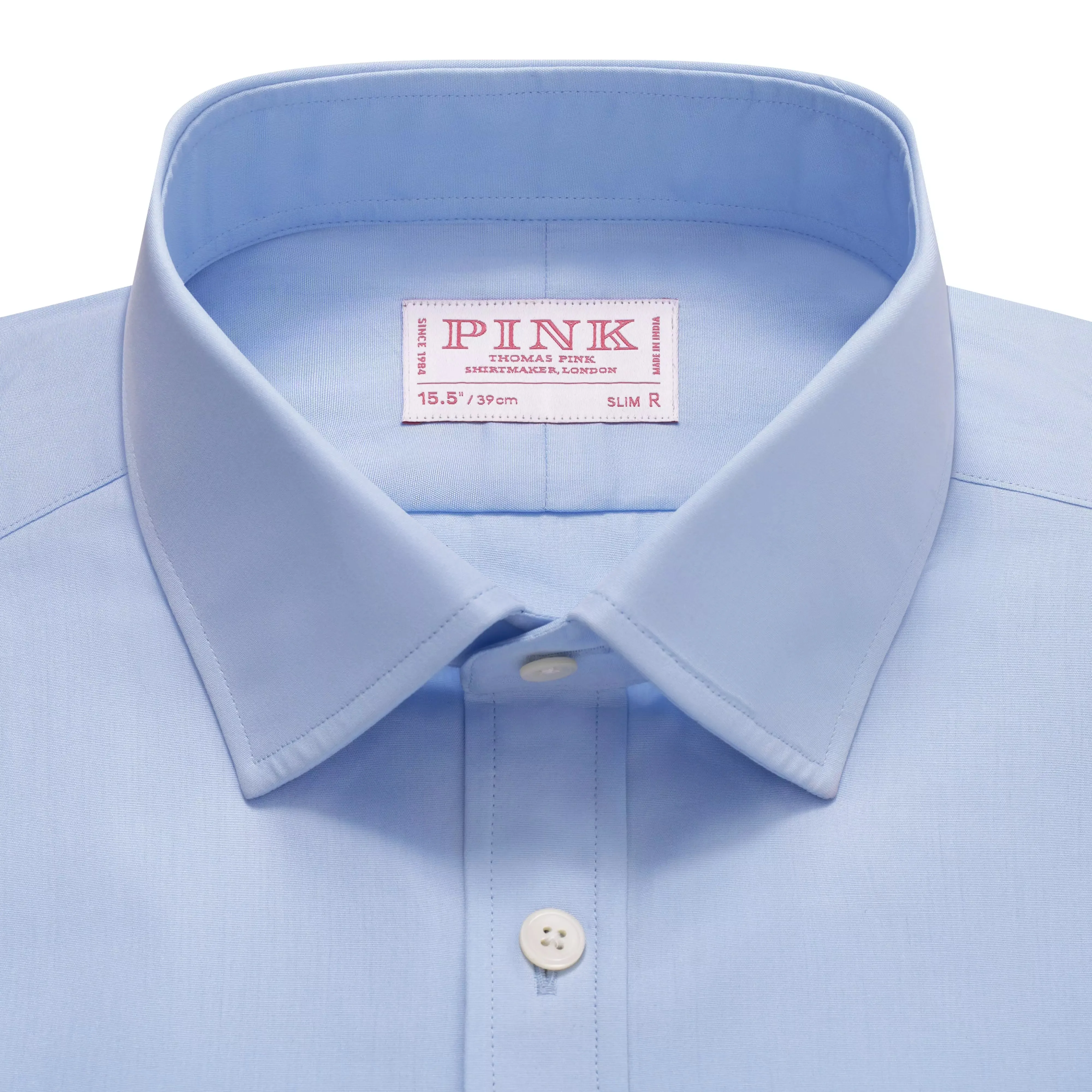 Pale Blue Slim Fit French Cuff Poplin Dress Shirt sold by Thomas Pink product image thumbnail 3