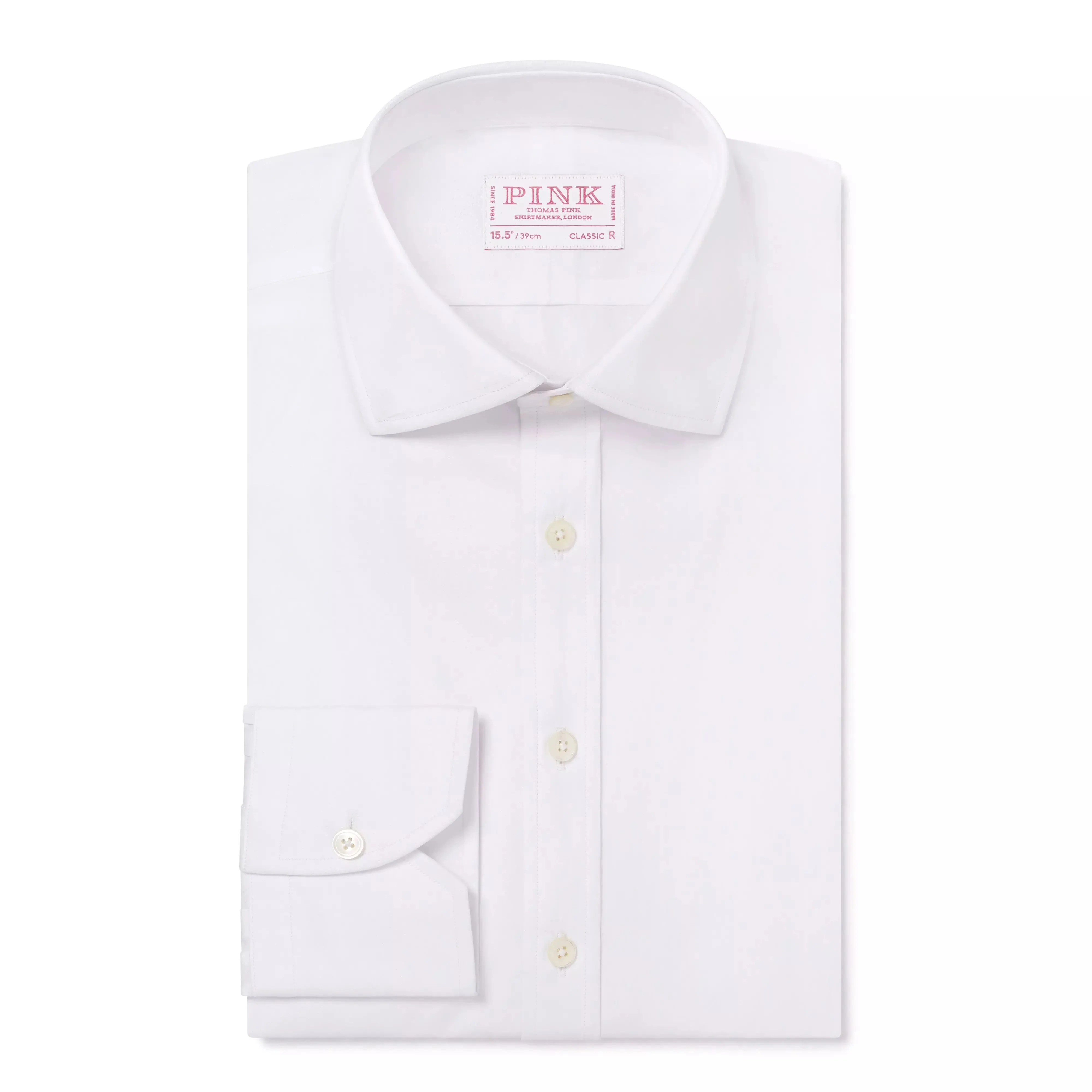White Classic Fit Poplin Dress Shirt sold by Thomas Pink