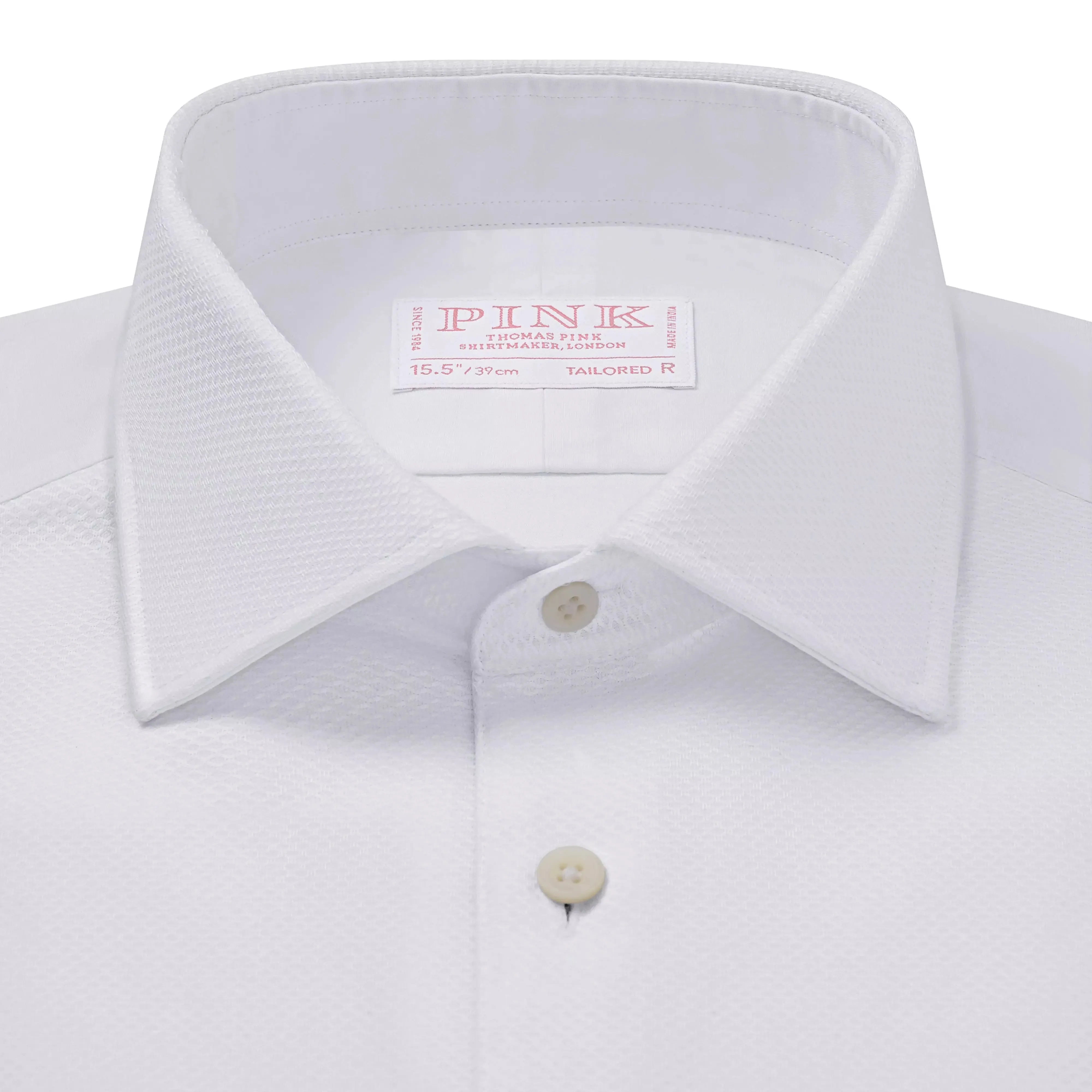 White Tailored Fit Double Cuff Marcella Twill Evening Shirt sold by Thomas Pink product image thumbnail 3