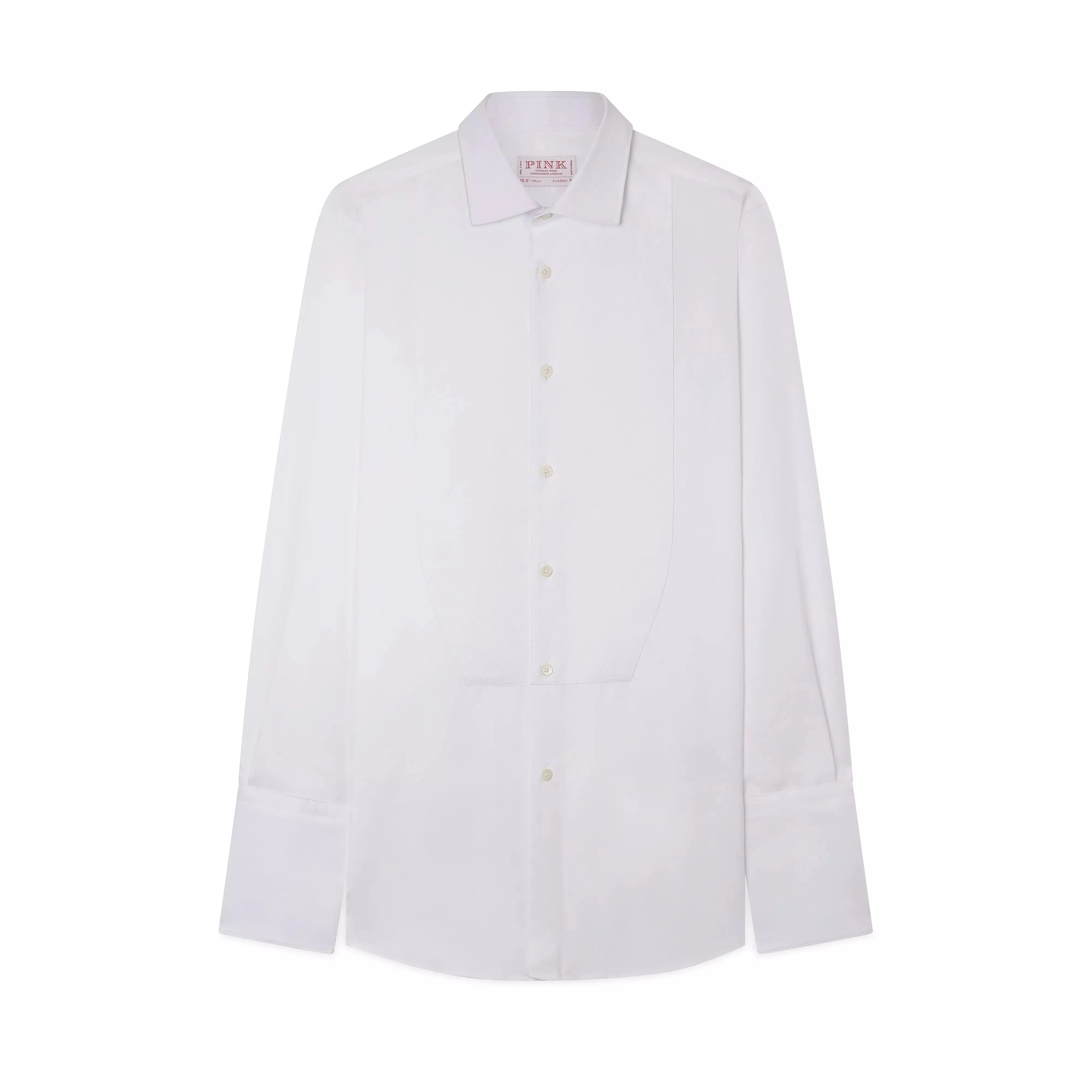 White Tailored Fit Double Cuff Marcella Twill Evening Shirt sold by Thomas Pink product image thumbnail 4