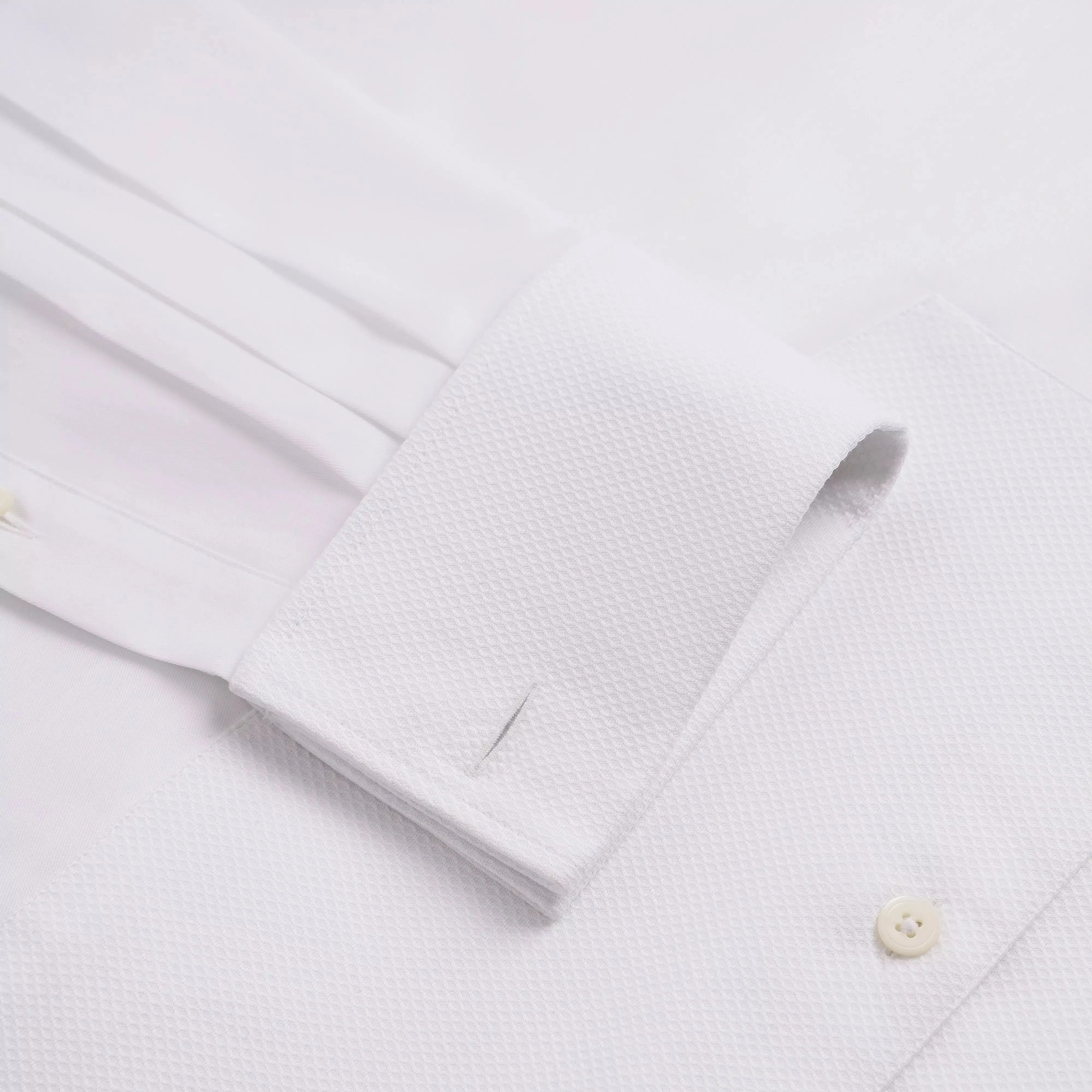 White Tailored Fit Double Cuff Marcella Twill Evening Shirt sold by Thomas Pink product image thumbnail 2
