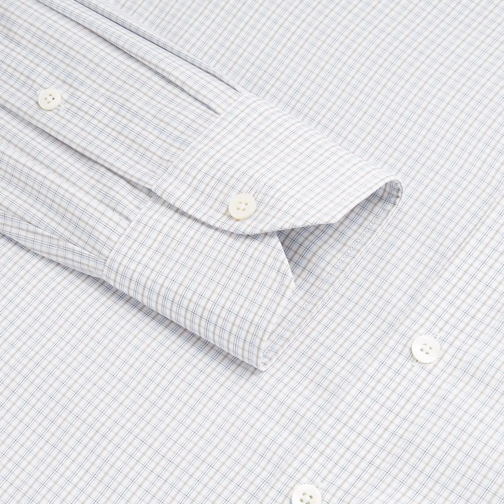 Beige & White Classic Fit Shadow Casual Check Formal Shirt sold by Thomas Pink product image thumbnail 2