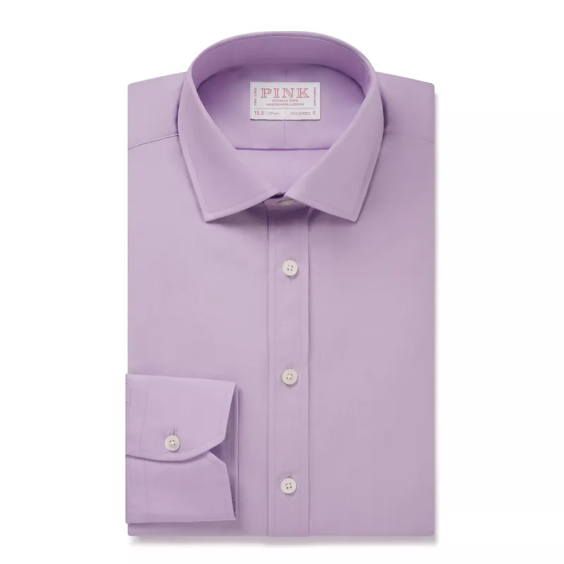 Purple Tailored Fit Cotton Poplin Formal Shirt sold by Thomas Pink