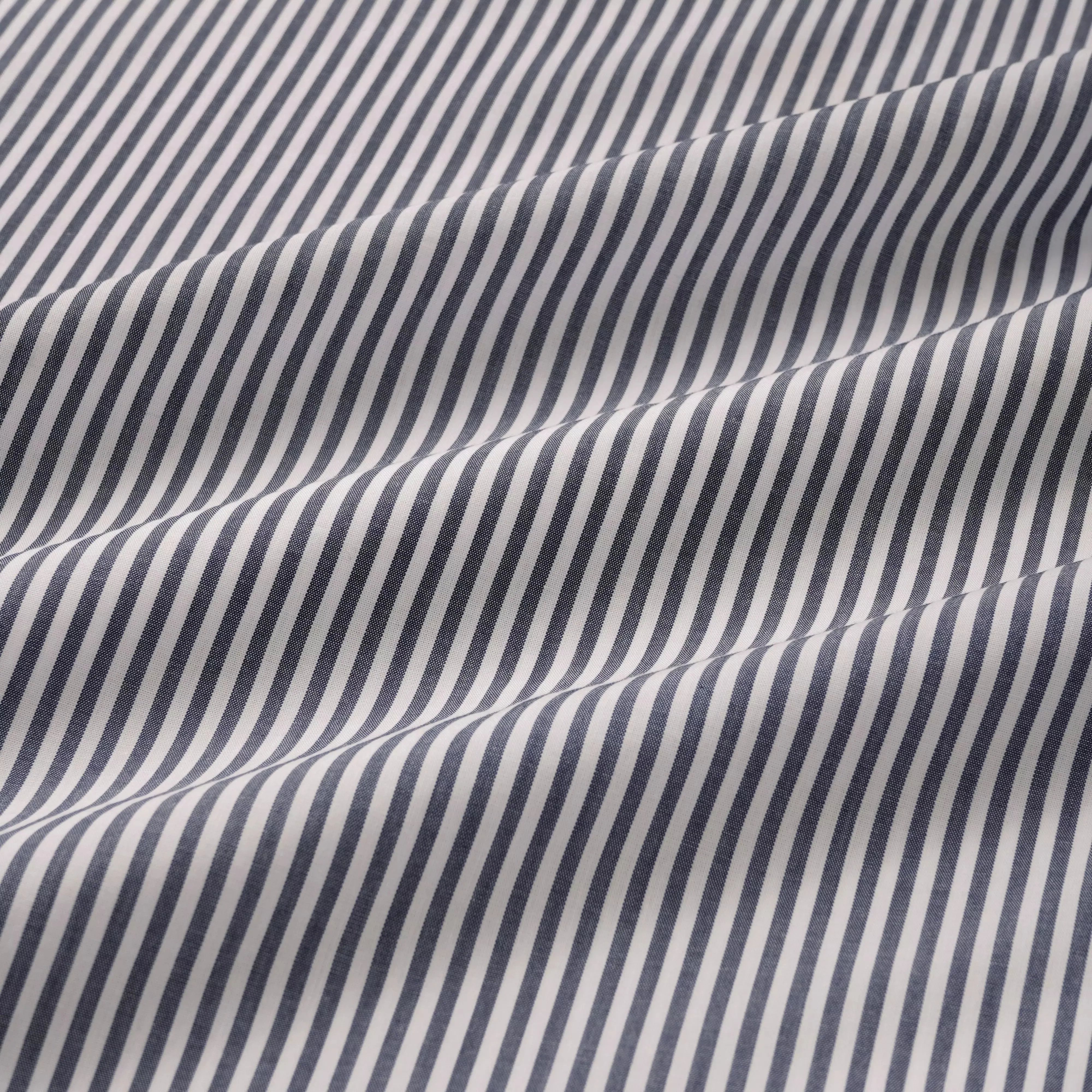 Charcoal Grey & White Classic Fit French Cuff Panama Stripe Formal Shirt sold by Thomas Pink product image thumbnail 4