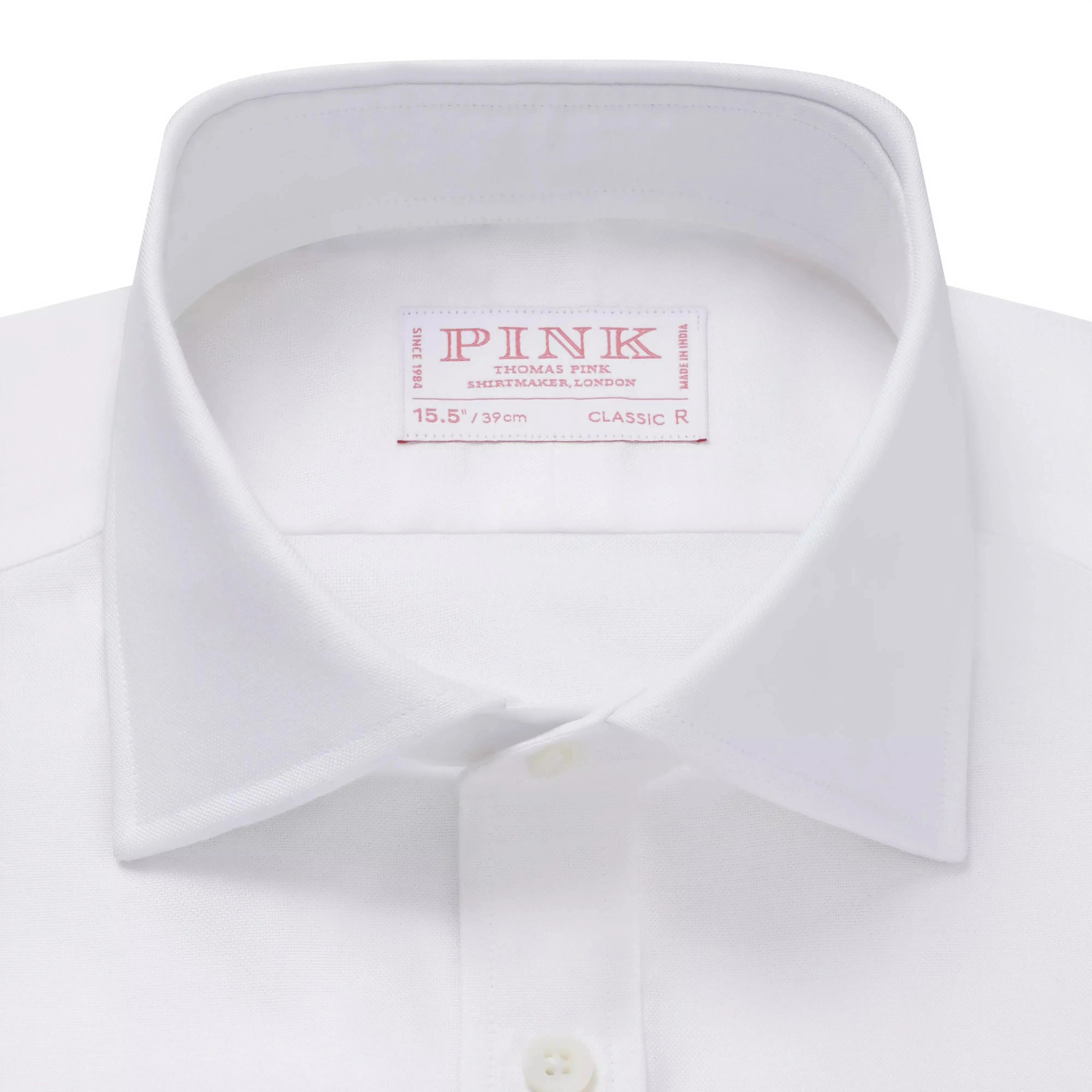 White Classic Fit Cotton Oxford Dress Shirt sold by Thomas Pink product image thumbnail 3