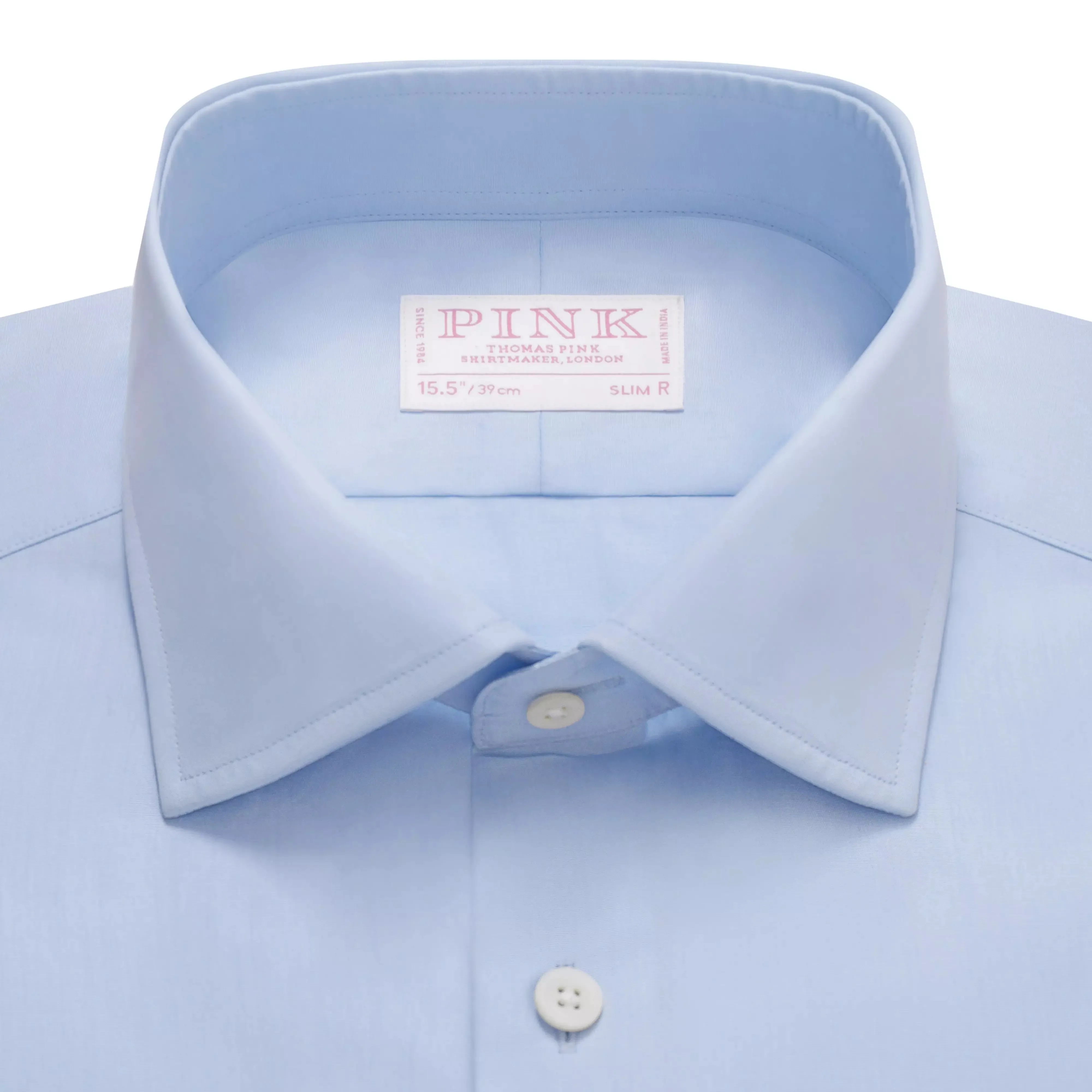 Pale Blue Slim Fit Ramses Poplin Dress Shirt sold by Thomas Pink product image thumbnail 3
