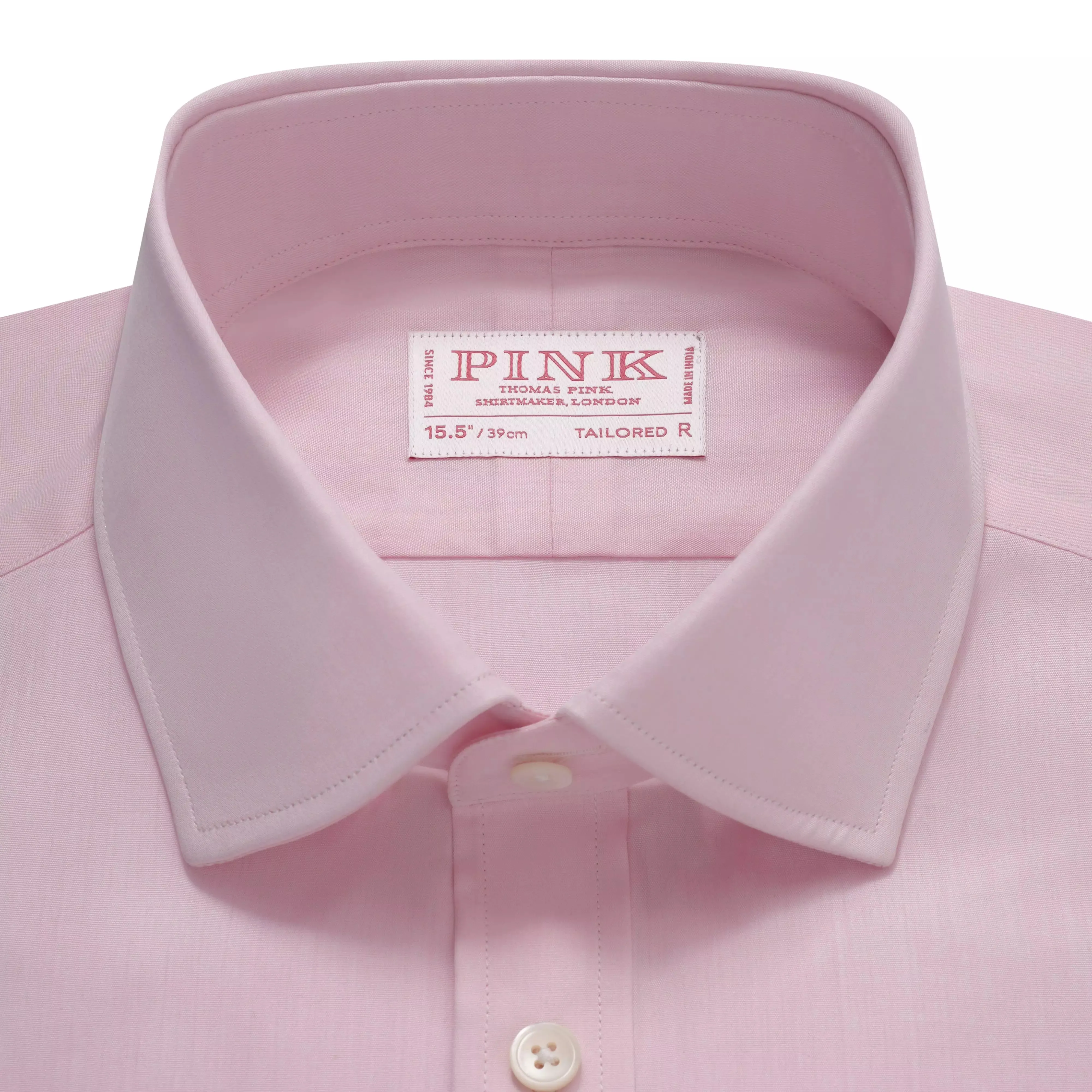 Pale Pink Tailored Fit French Cuff Ramses Poplin Formal Shirt sold by Thomas Pink product image thumbnail 3