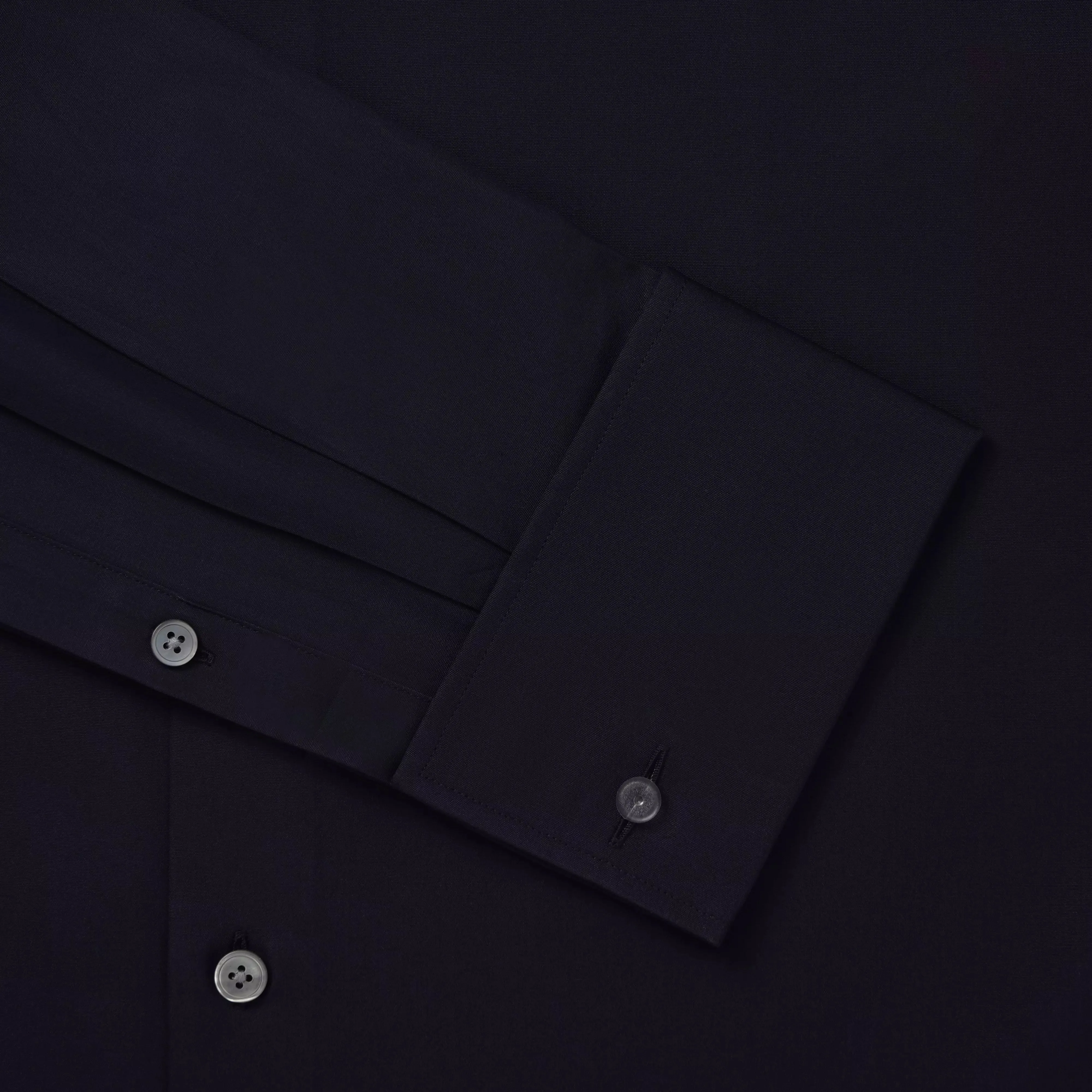 Navy Blue Tailored Fit French Cuff Ramses Cotton Poplin Formal Shirt sold by Thomas Pink product image thumbnail 2