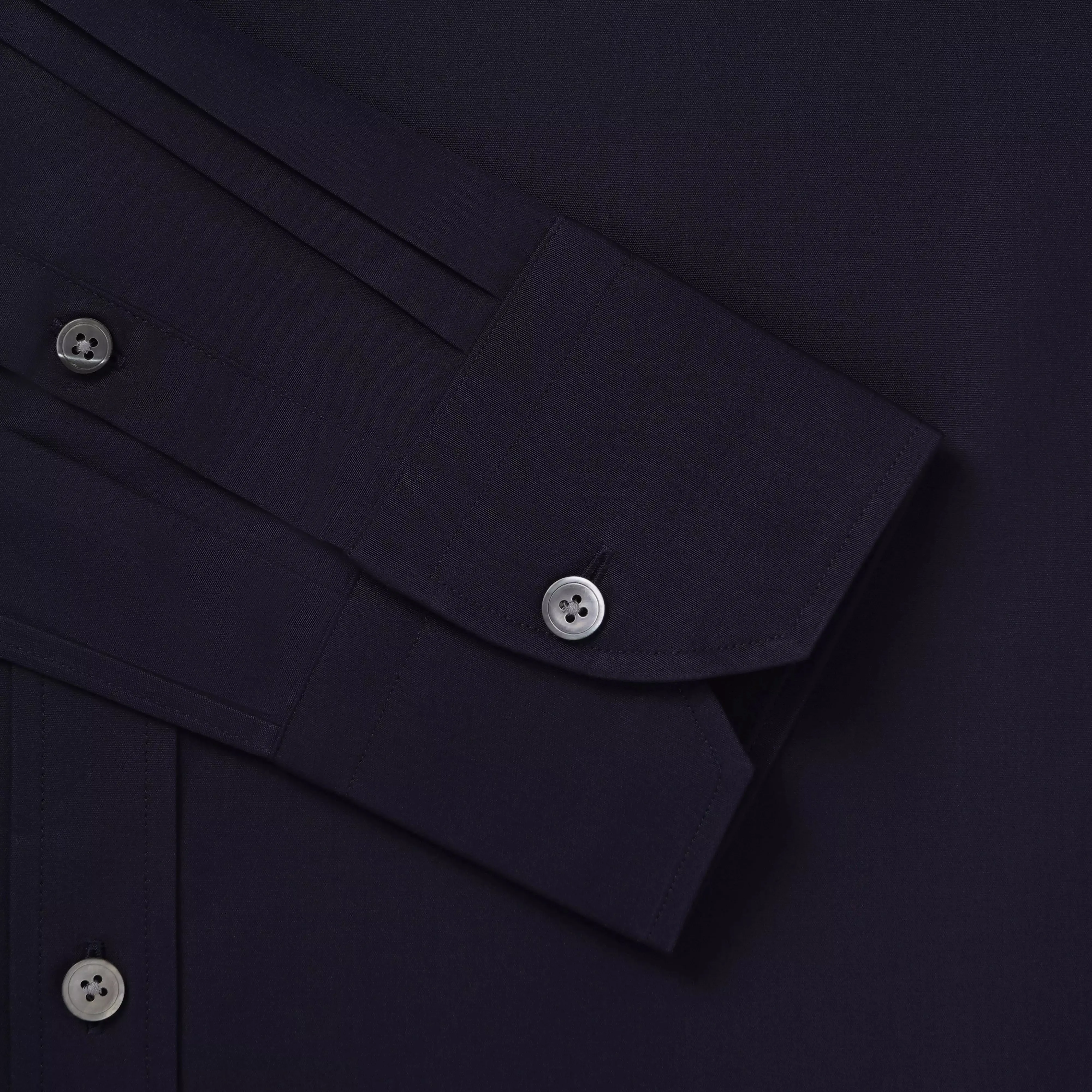 Navy Blue Classic Fit Ramses Cotton Poplin Dress Shirt sold by Thomas Pink product image thumbnail 2