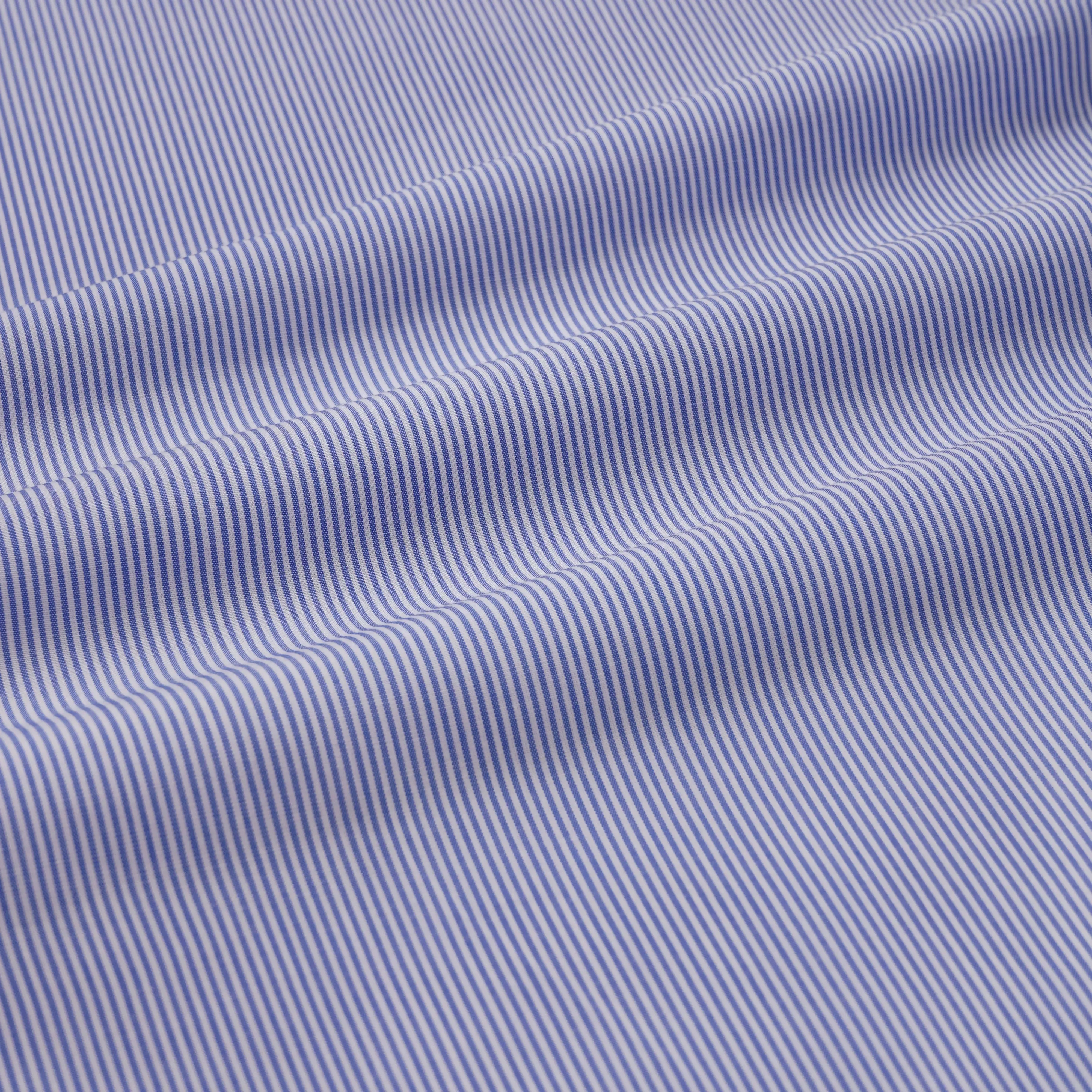 Blue & White Slim Fit Panama Thin Stripe Dress Shirt sold by Thomas Pink product image thumbnail 4