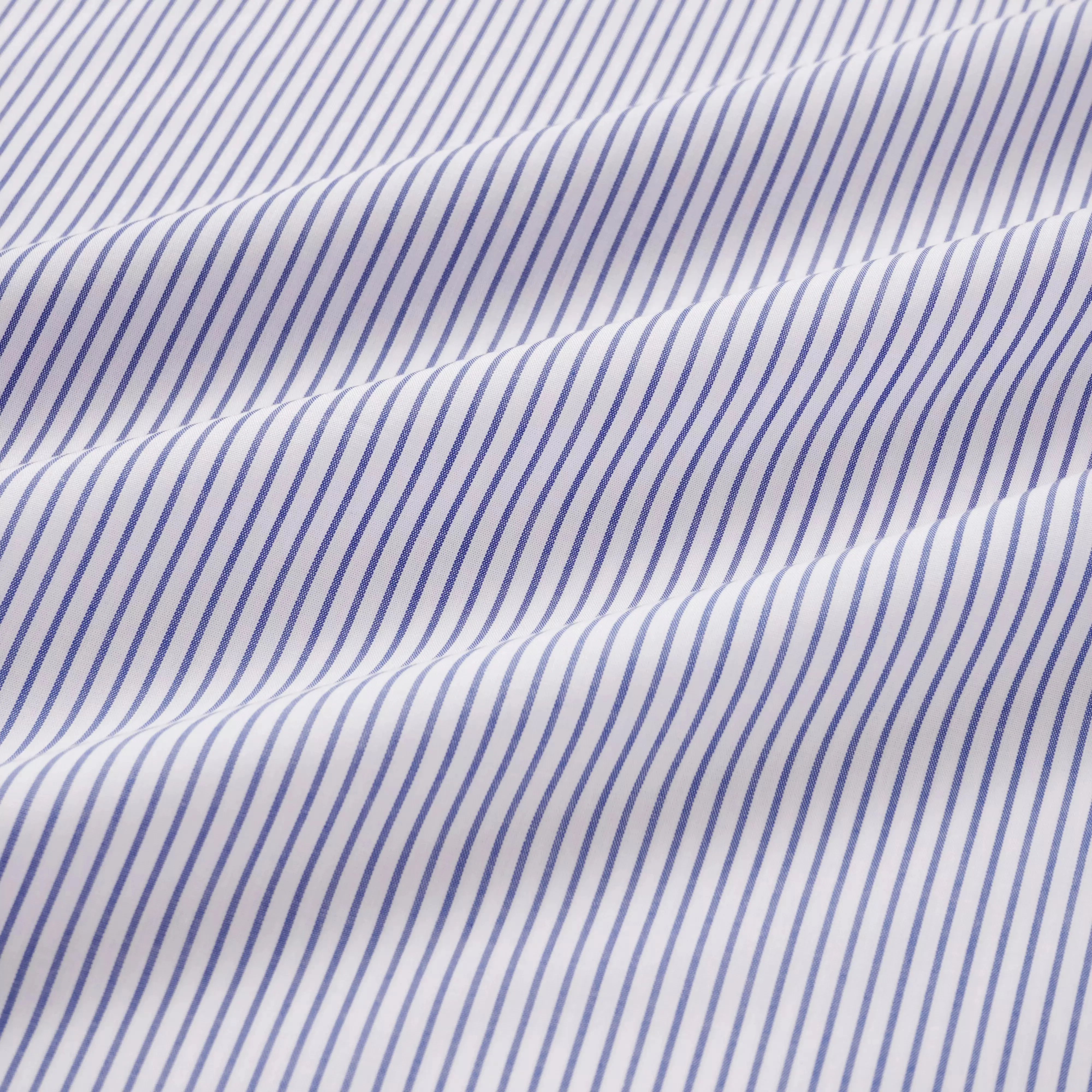 Deep Blue & White Tailored Fit French Cuff Panama Medium Stripe Dress Shirt sold by Thomas Pink product image thumbnail 4
